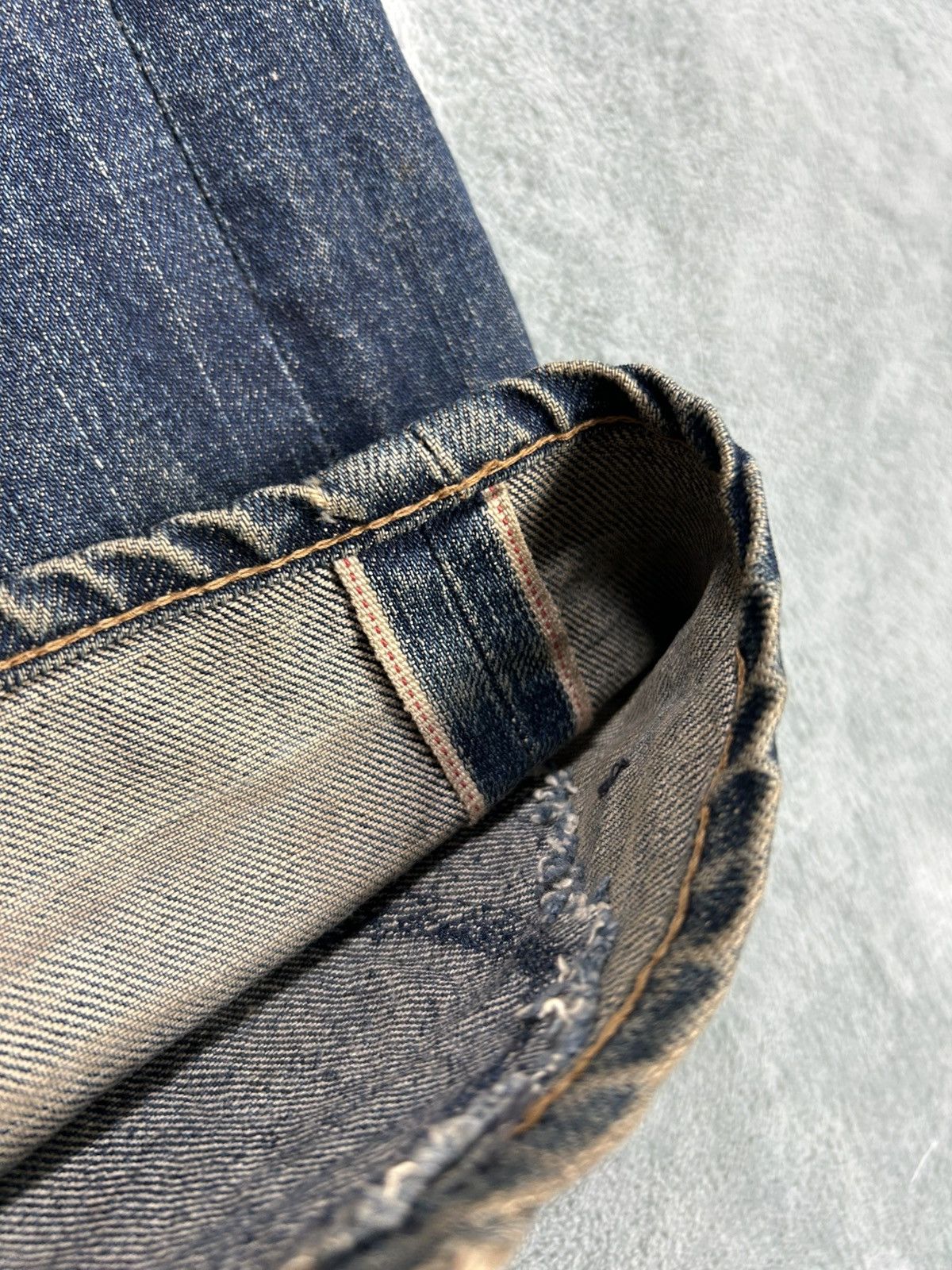 Japanese Brand Vintage Evis Distressed Denim Jeans Size US 32 / EU 48 - 7 Thumbnail
