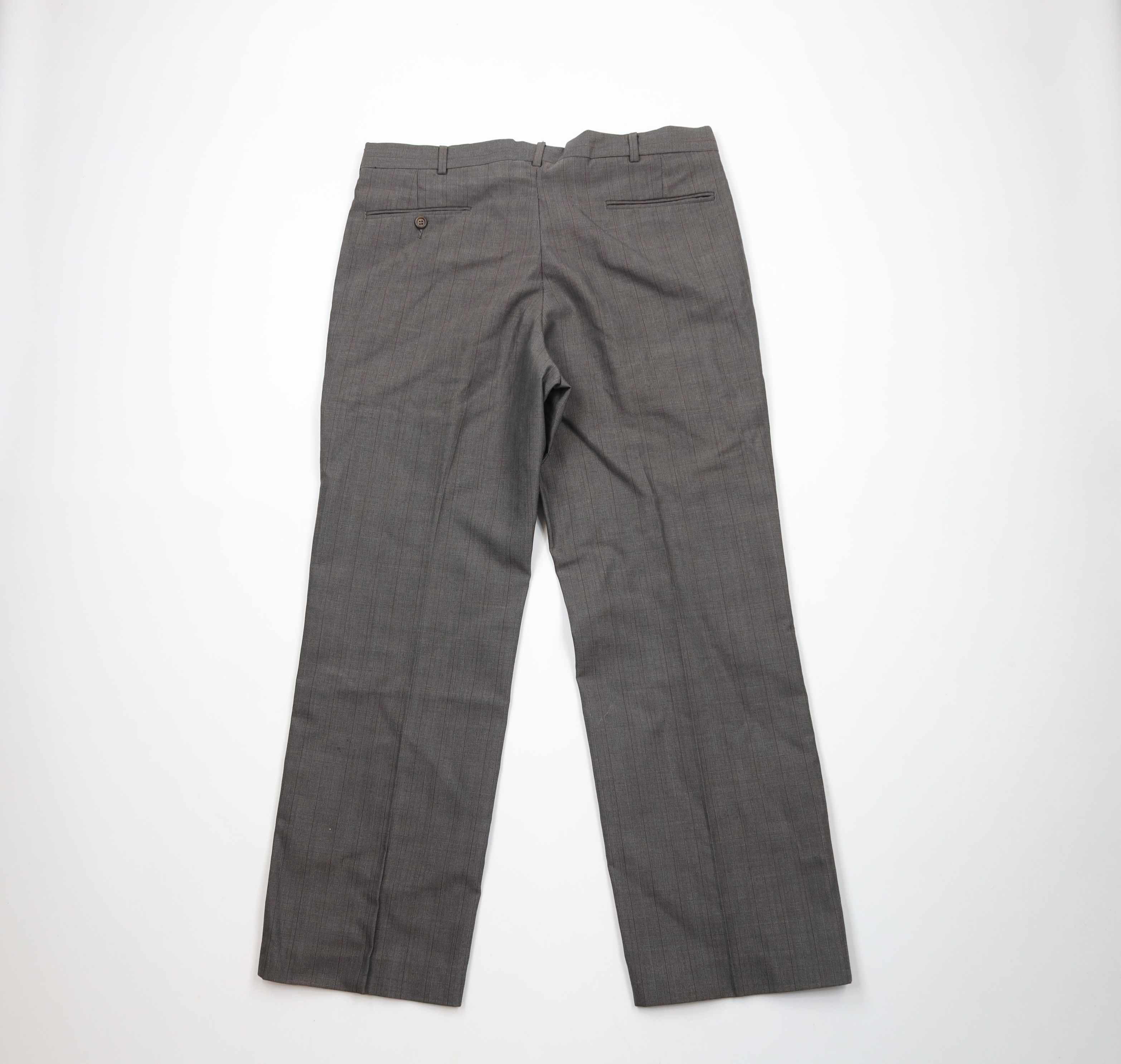Vintage Vintage 90s Streetwear Striped Wide Leg Chino Pants Trousers Size US 36 / EU 52 - 9 Thumbnail