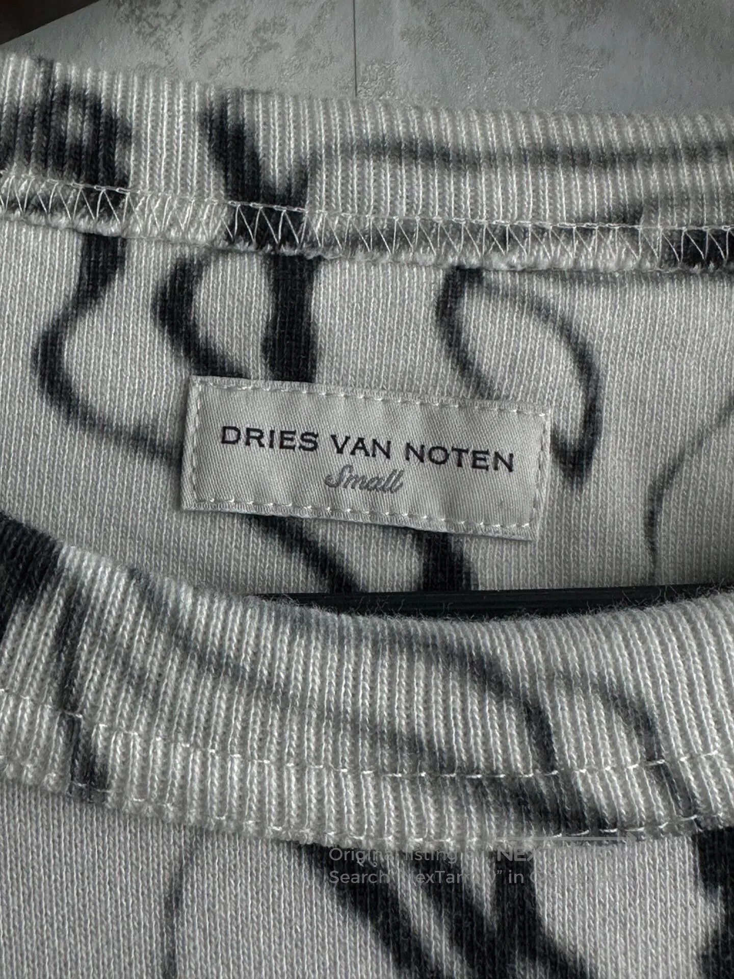 Dries Van Noten dries van noten Ink-wash floral hoodie| Size US S / EU 44-46 / 1 - 4 Thumbnail