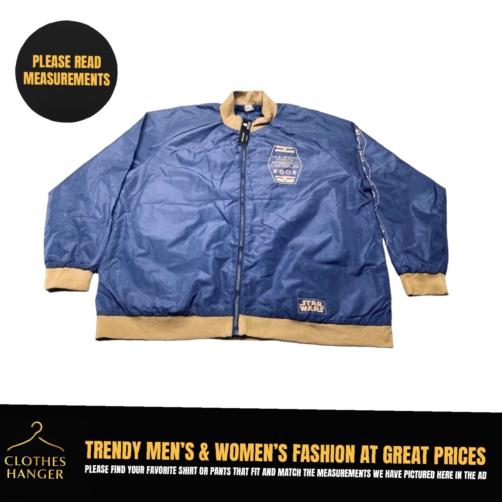 Star Wars Star Wars NWT CultureFly Numidian Prime Sabacc League Blue Track Jacket Mens 3XL Size US XXL / EU 58 / 5 - 2 Thumbnail