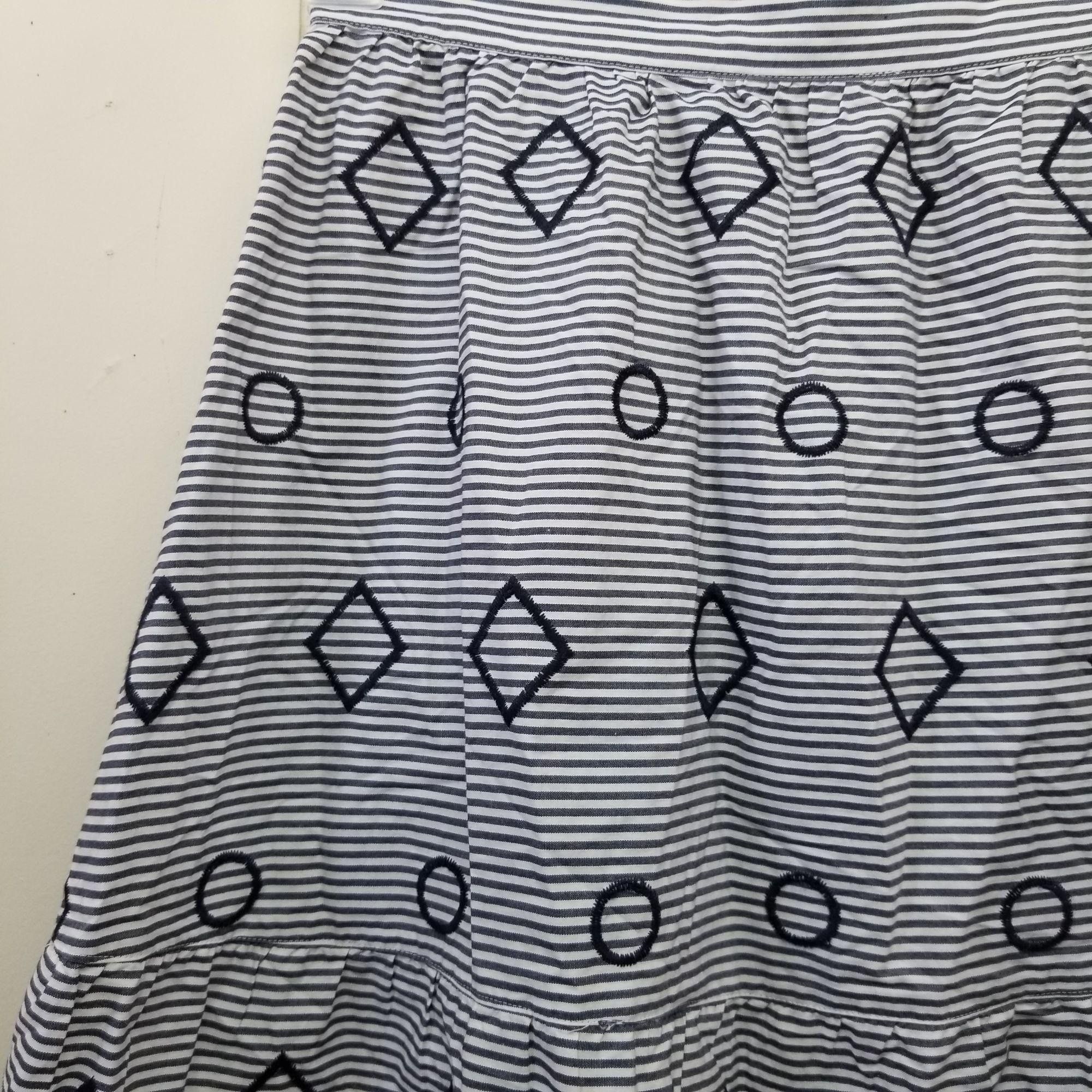 Madewell Madewell S Blue White Stripe Tiered Skirt Nautical Coastal E Size 27" / US 4 / IT 40 - 4 Thumbnail