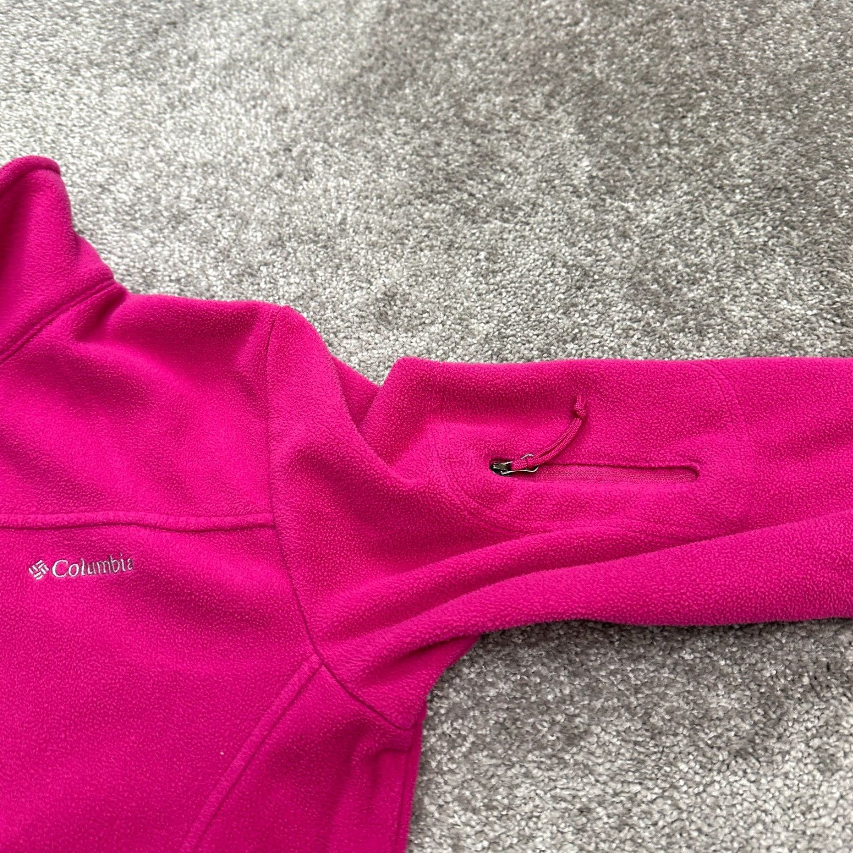 Pinko Columbia Jacket Womens Small Pink Fleece Full Zip Pockets Outdoor Hiking Casual Size S / US 4 / IT 40 - 4 Thumbnail