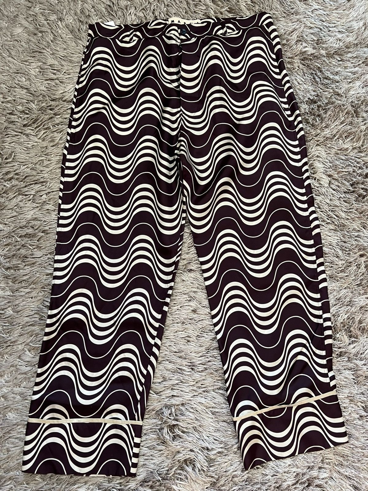 Marni [46IT] MARNI wave pattern silk pants Size US 31 - 2 Thumbnail