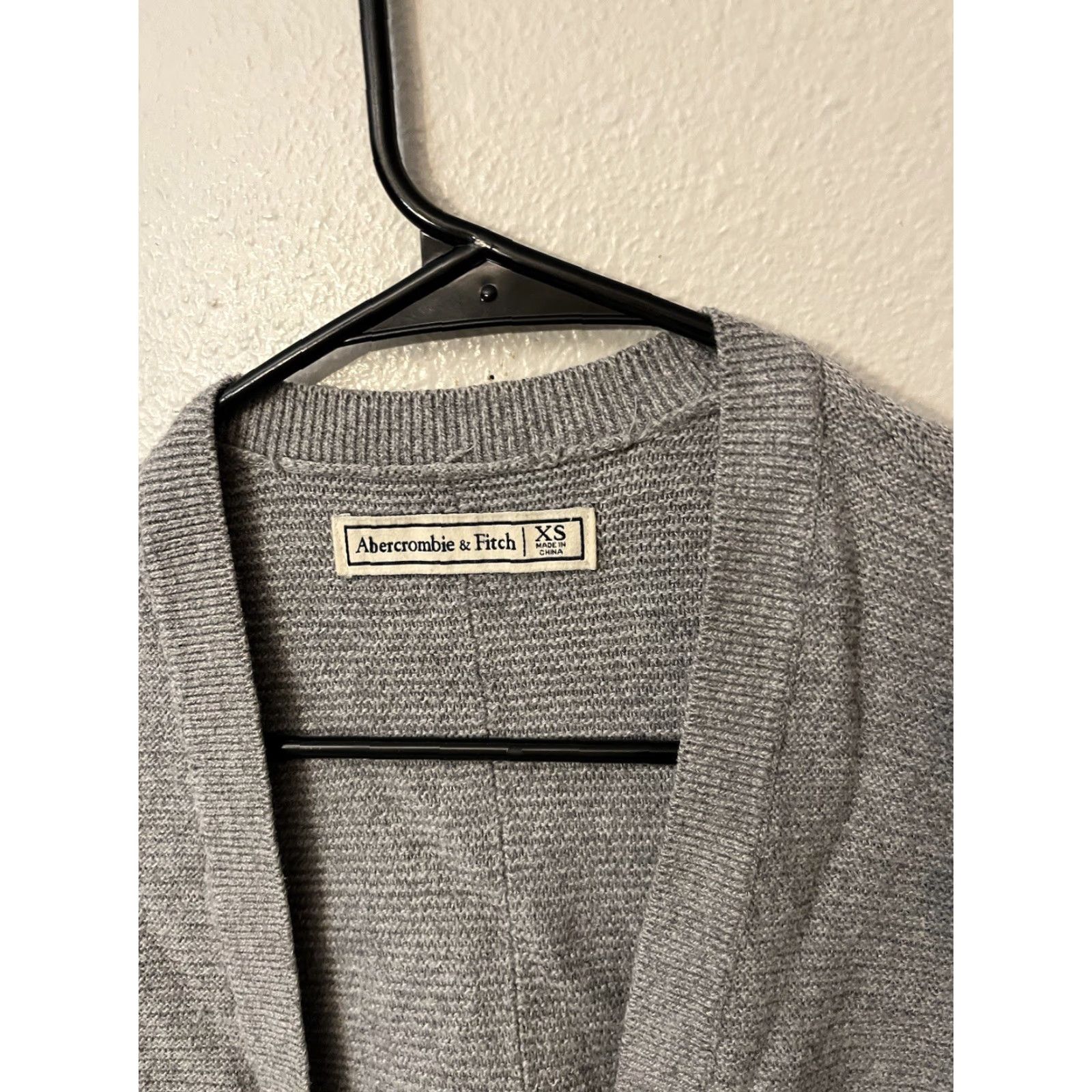 Abercrombie & Fitch Abercrombie & Fitch Womens XS Open Front Cardigan Gray Sweater Fall 2020s Size XS / US 0-2 / IT 36-38 - 3 Thumbnail