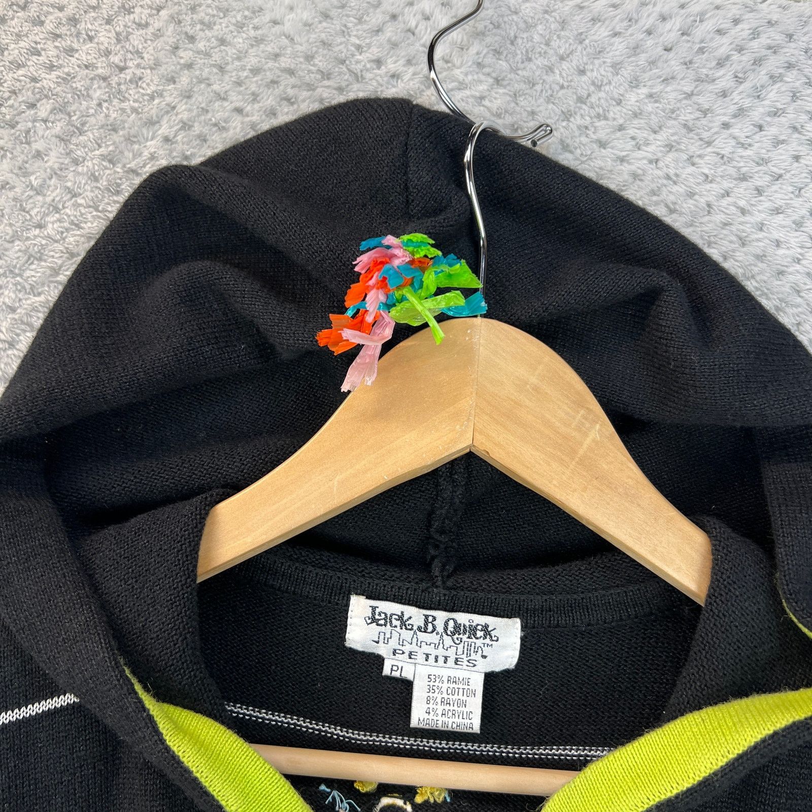Other Jack B Quick Womens Hooded Cardigan 90s Cheerleading Sz PL Size M / US 6-8 / IT 42-44 - 13 Thumbnail