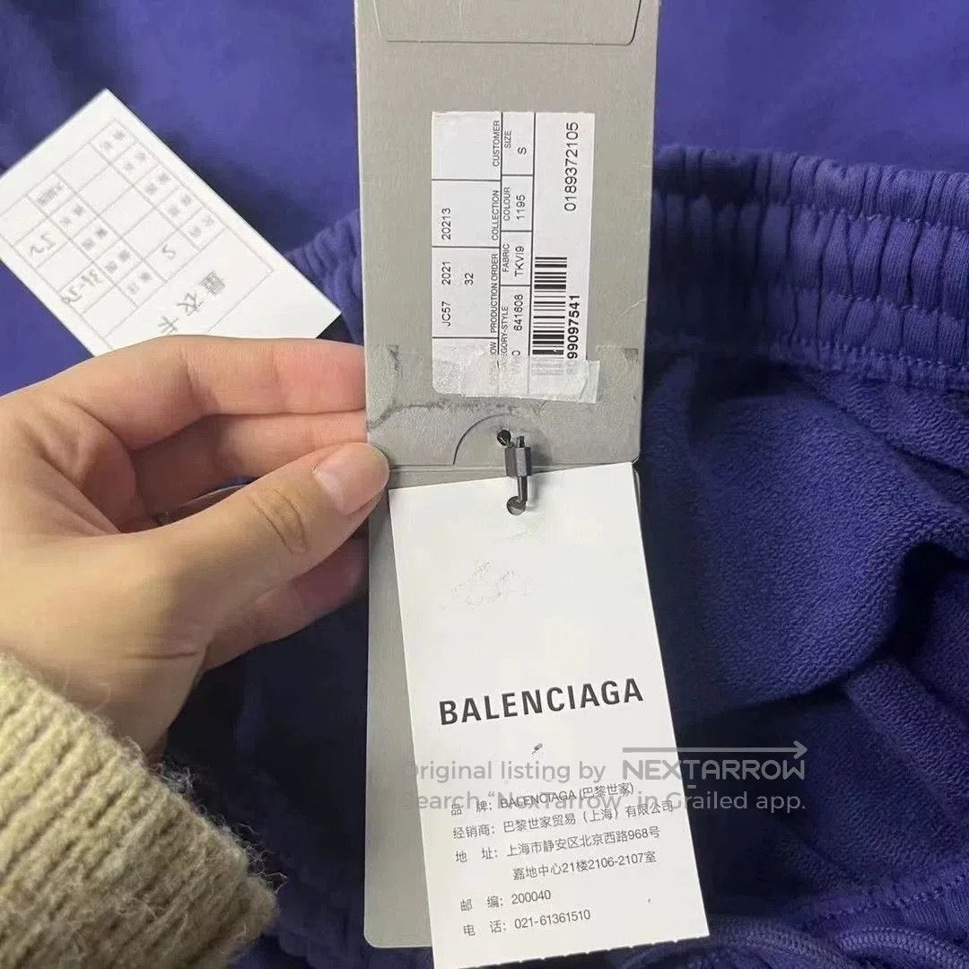 Balenciaga Balenciaga Blue Coke Embroidery Logo Shorts. Size US 36 / EU 52 - 3 Thumbnail