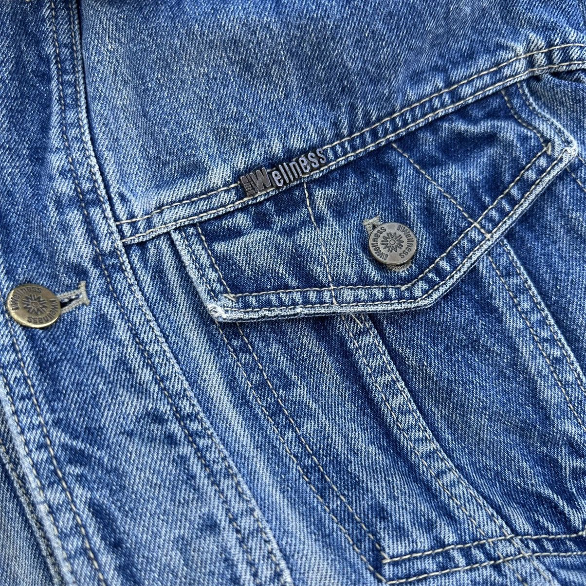 Wellensteyn Vintage Western Denim Jacket Wellness Y2K 80-90s Size US L / EU 52-54 / 3 - 8 Thumbnail