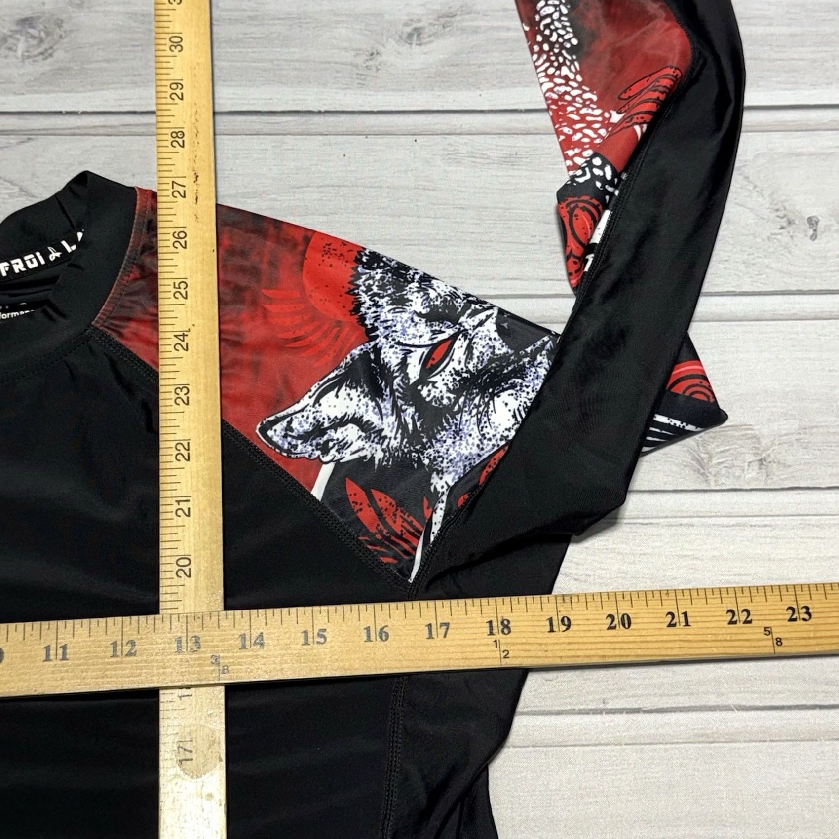 Vintage Lafroi Burst Maximum Performance Shirt Adult Large Black Crew Neck Long Sleeve Compression Fit Slimming Quick Dry Jersey Logo Athletic Size US L / EU 52-54 / 3 - 6 Thumbnail