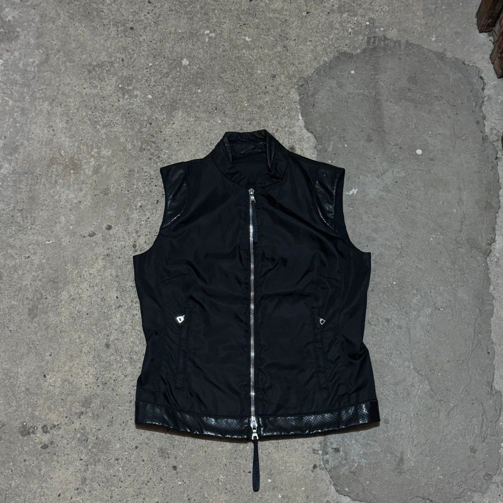 Prada Prada hybrid nylon & leather vest Size S / US 4 / IT 40 - 1 Thumbnail