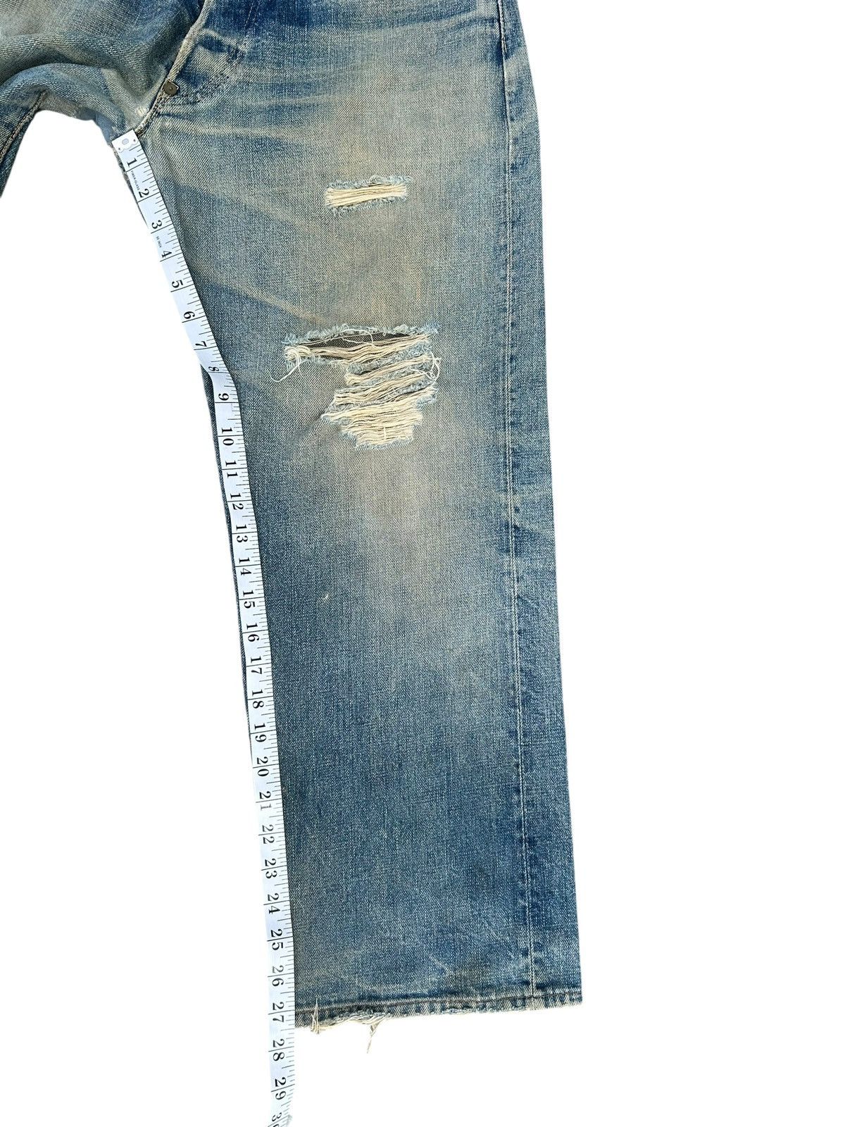 Evisu Thrashed Vintage Evisu Selvedge Baggy Denim Jeans Size US 31 - 22 Thumbnail