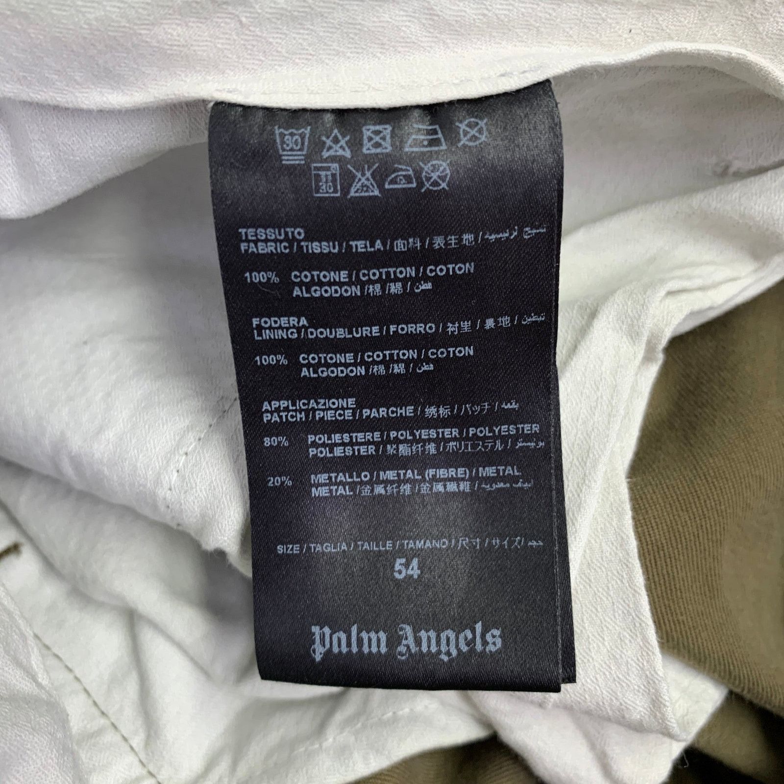 Palm Angels Size 38 Green Gold Striped Trim Cotton Chino Casual Pants Size US 38 / EU 54 - 6 Thumbnail