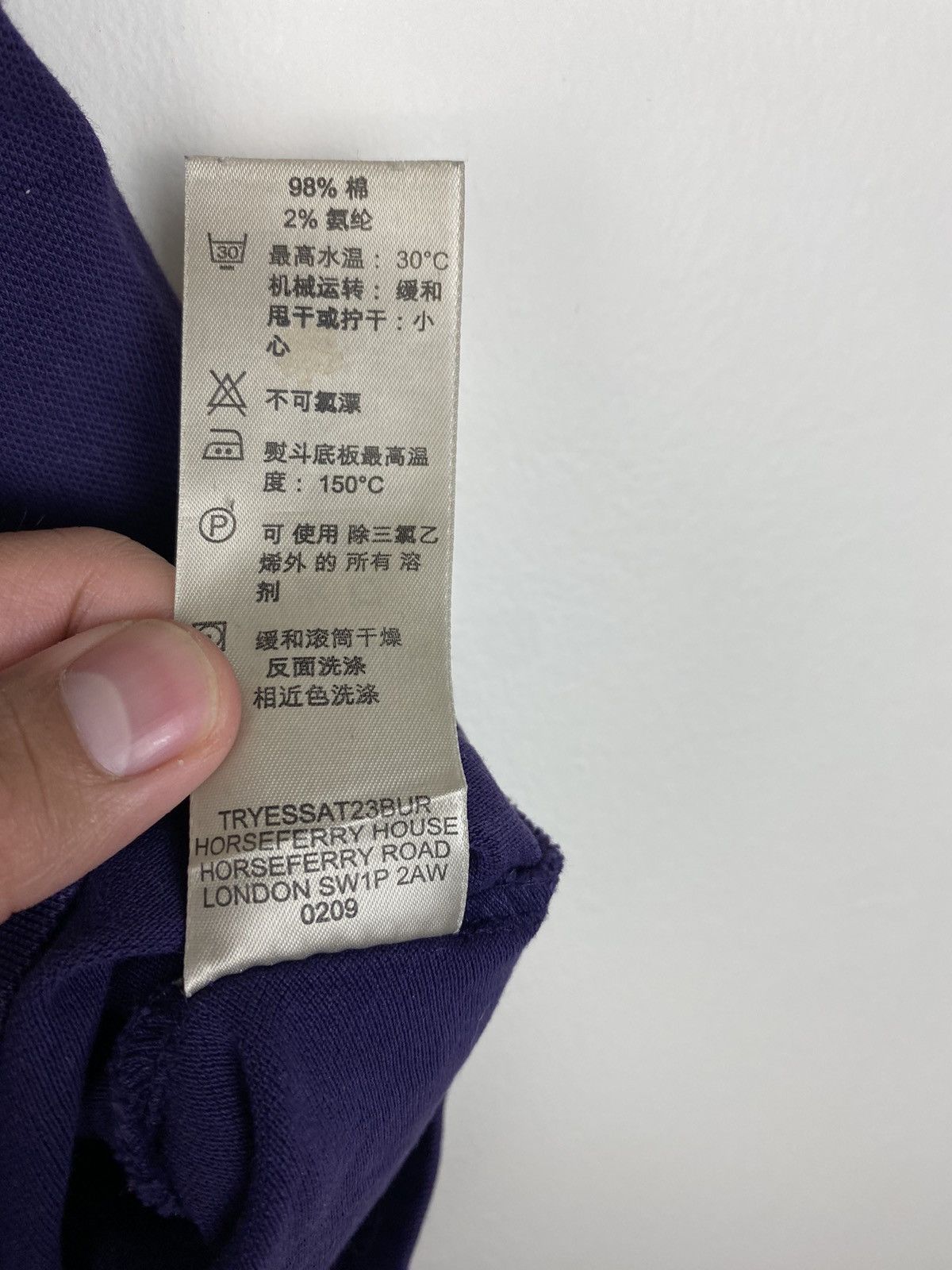 Burberry Purple Burberry Nova Check Polo Shirt Button Up Size S / US 4 / IT 40 - 9 Thumbnail