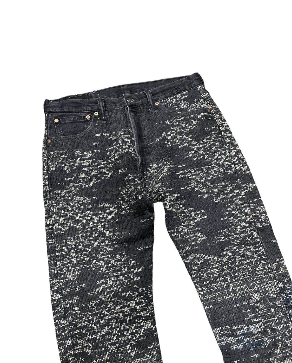 Japanese Brand Custom Levi 501 Black Boro Denim Size US 30 / EU 46 - 3 Thumbnail