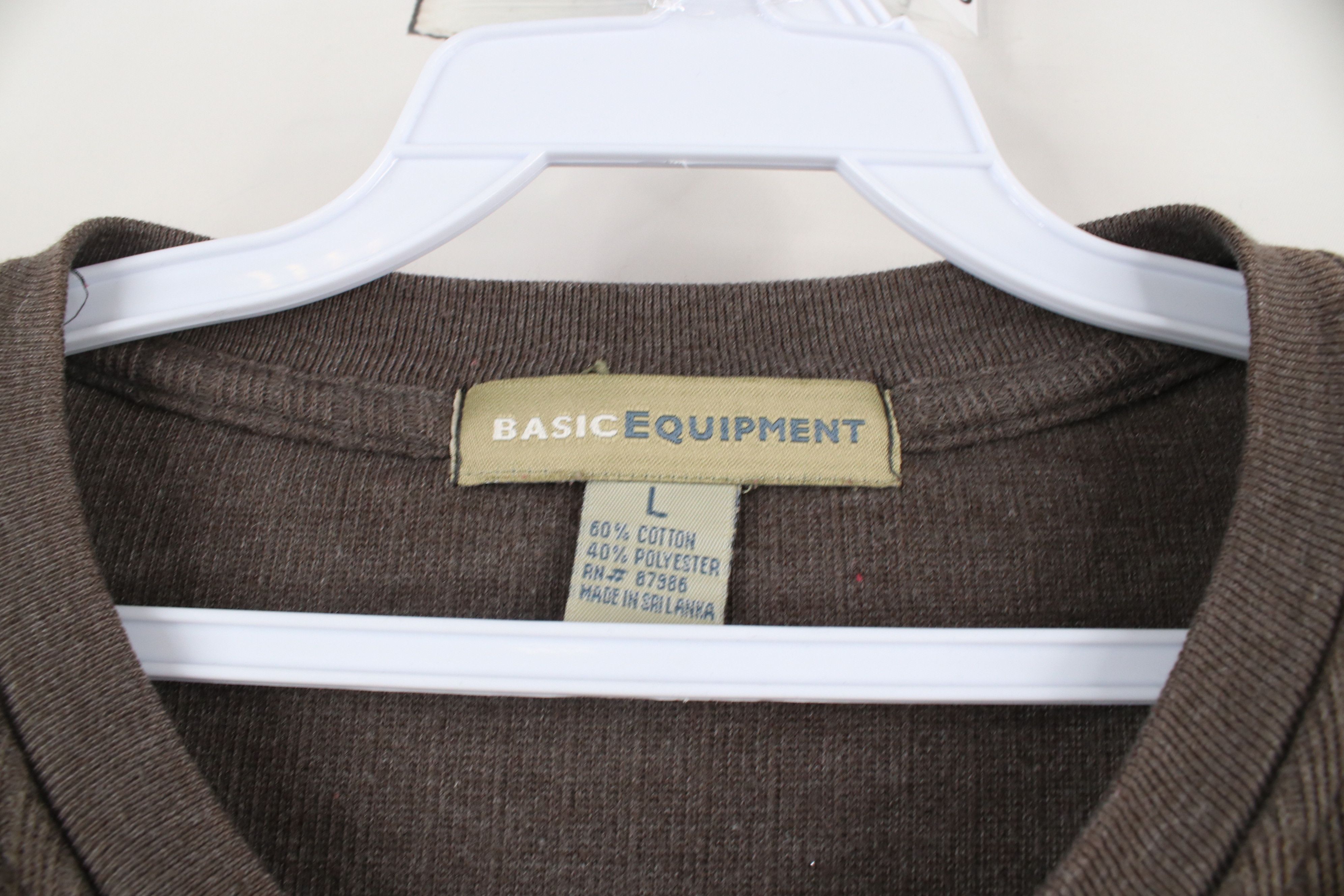 Vintage Vintage 90s Streetwear Knit Long Sleeve Henley T-Shirt Size US L / EU 52-54 / 3 - 6 Thumbnail