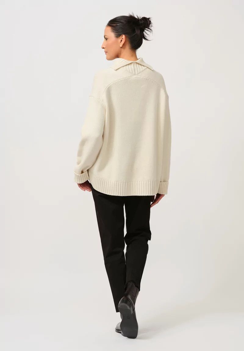 Jil Sander o1y1025 Turtleneck Cashmere Blend Sweater in Ivory Size S / US 4 / IT 40 - 3 Thumbnail