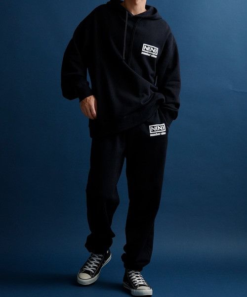 Number (N)ine number nine N(N) SMALL LOGO SWEATPANTS Size US 32 / EU 48 - 3 Thumbnail