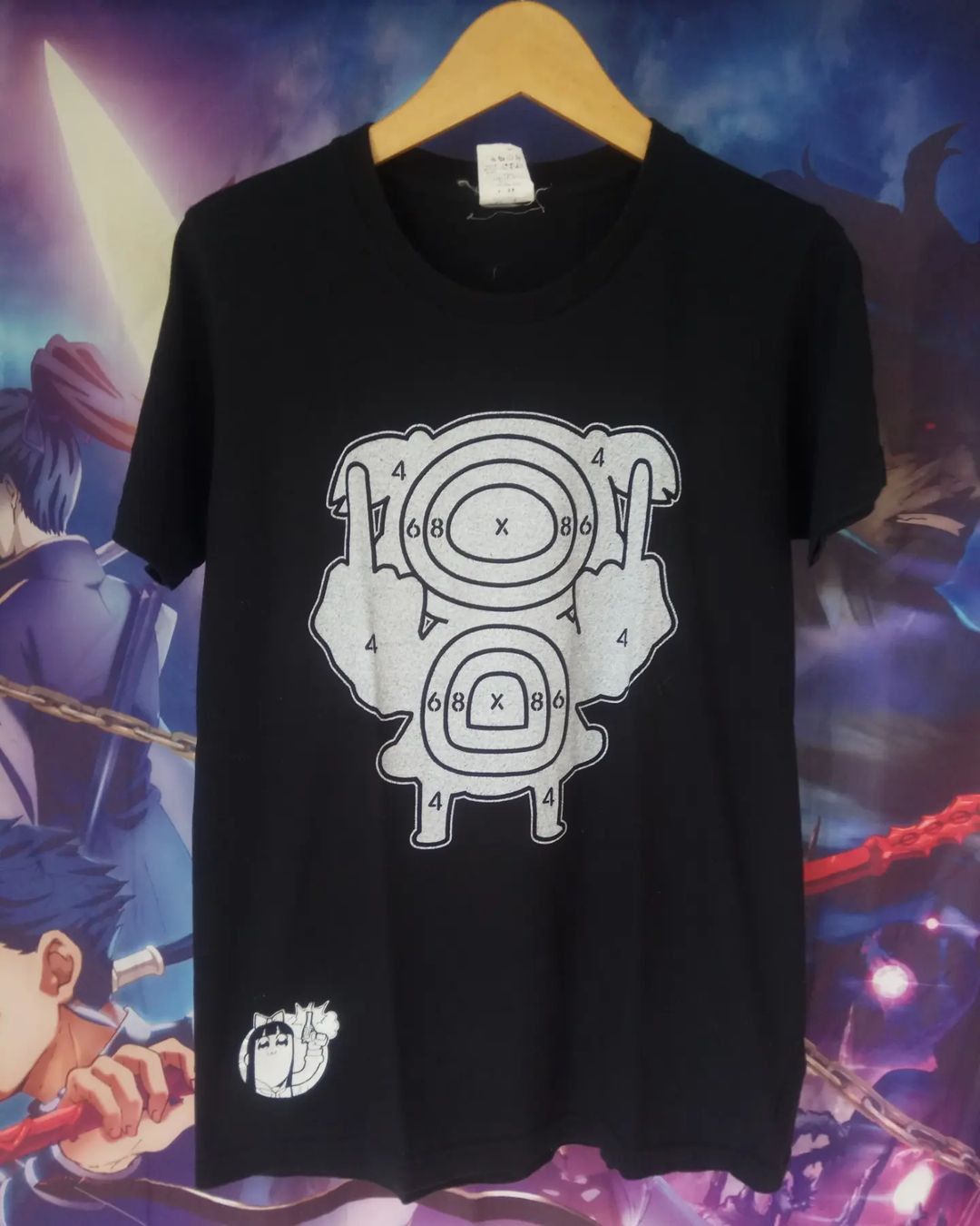 Anime × Japanese Brand Pop Team Epic Middle Finger Target Anime Tees Cospa Size US M / EU 48-50 / 2 - 1 Thumbnail