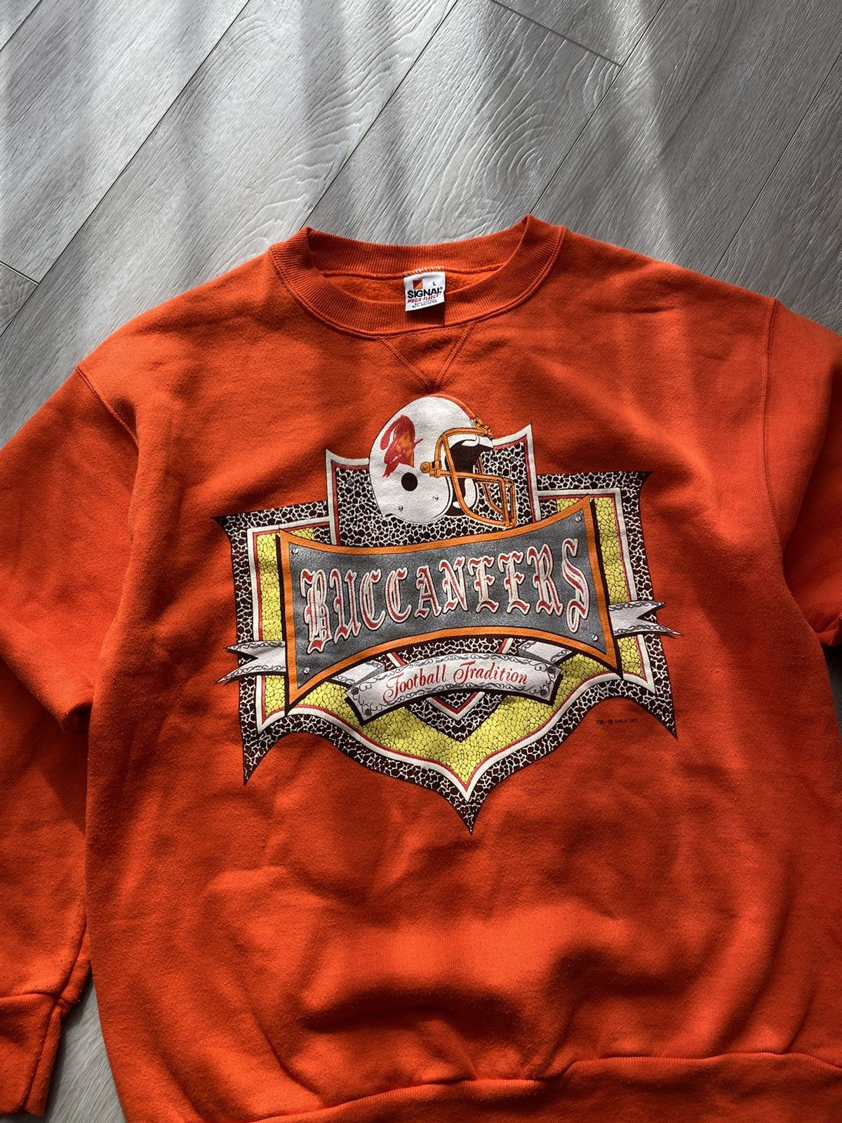 Russell Athletic × Vintage Vintage Miami Dolphins 1990’s Crewneck Sweatshirt Size US L / EU 52-54 / 3 - 3 Thumbnail