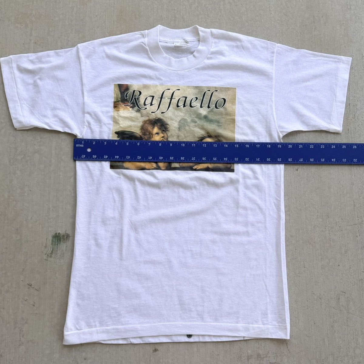 Vintage Vintage Art Tee Raffaelo Cherubs 90s Single Stitch Medium Size US L / EU 52-54 / 3 - 5 Thumbnail