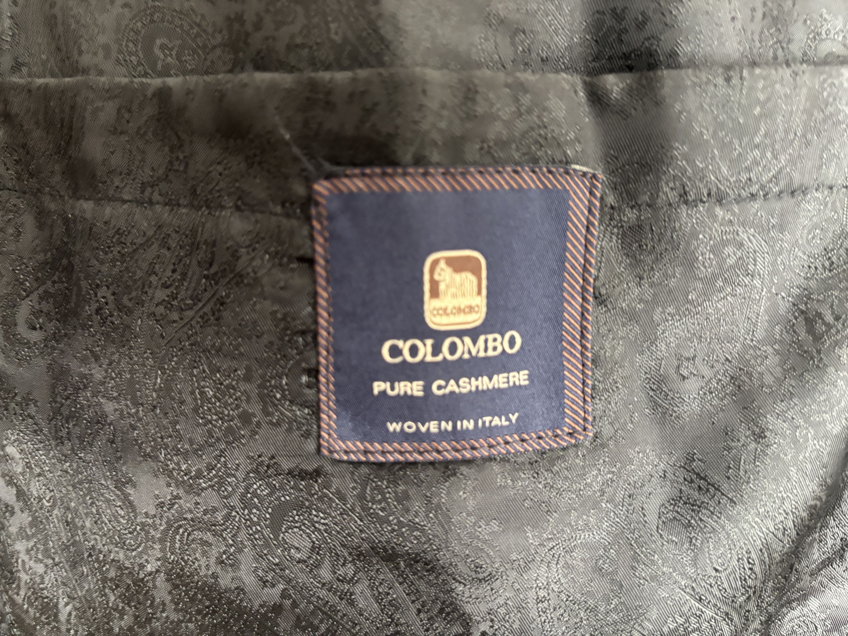 Colombo John W. Nordstrom Grey Check Colombo Cashmere Overcoat - 44 Size US L / EU 52-54 / 3 - 7 Thumbnail
