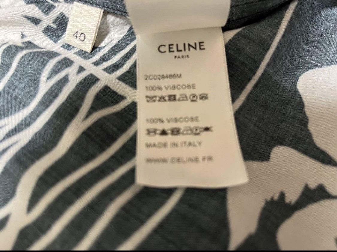 Celine × Saint Laurent Paris CELINE 21ss shirt by hedi Shimane Size US S / EU 44-46 / 1 - 5 Thumbnail