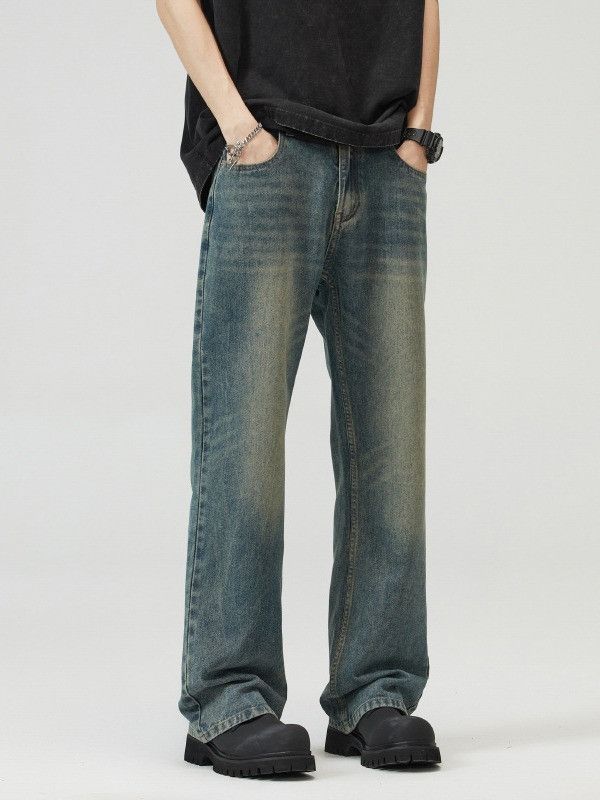 Japanese Brand Men's American Retro Washed Flared Jeans Size US 32 / EU 48 - 2 Thumbnail