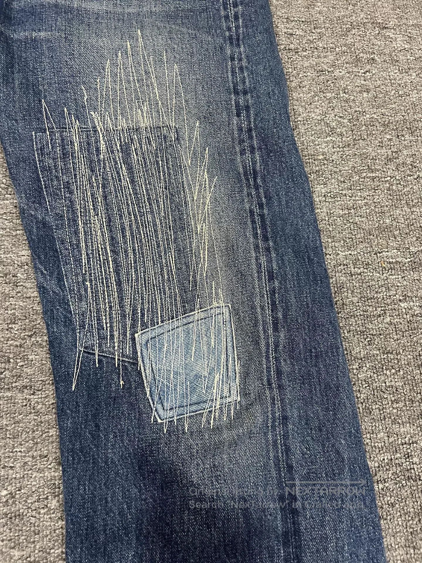 The Real McCoy's joe mccoy distressed denim jeans in size 33. Size US 33 - 3 Thumbnail