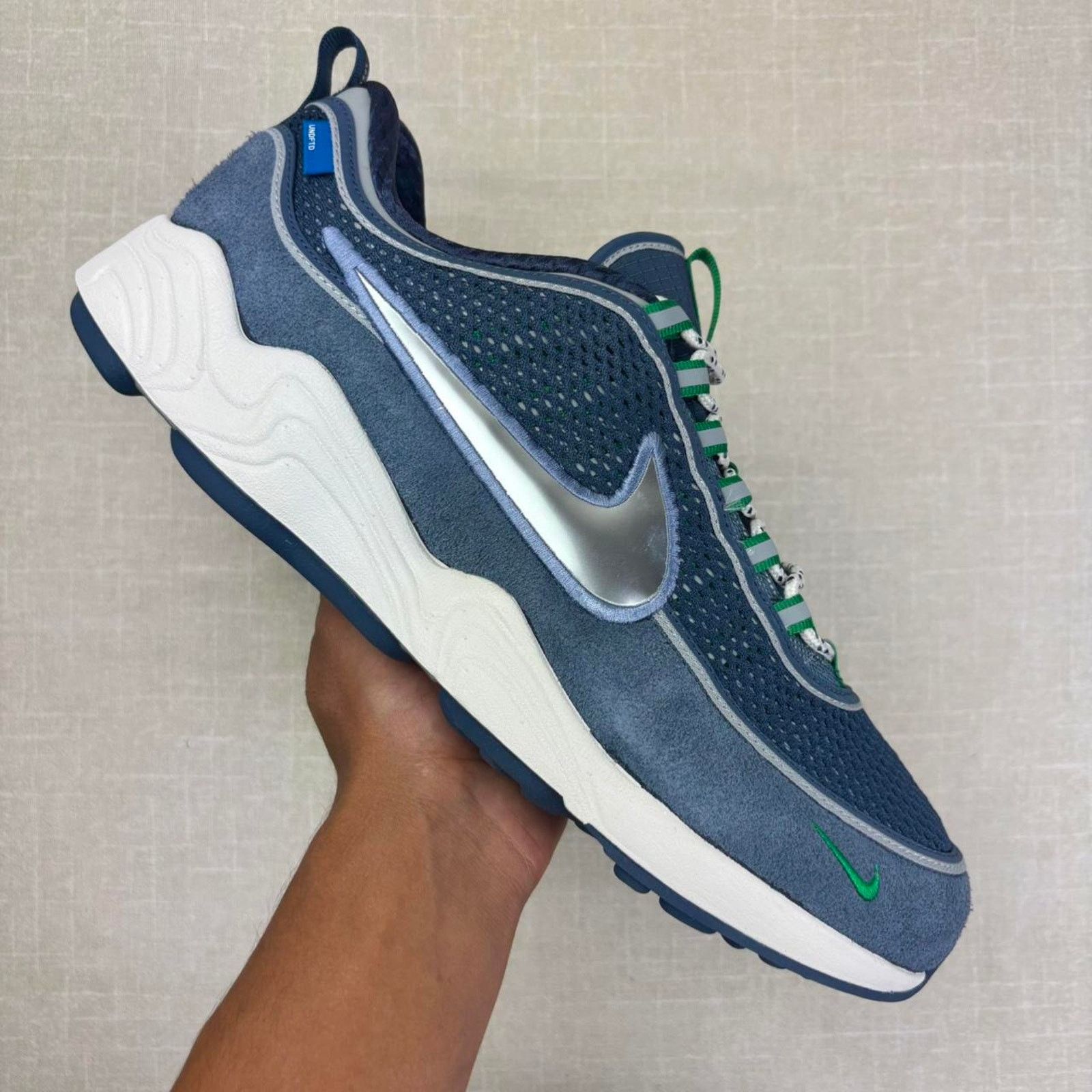 Nike 🐬 2024 Undefeated x Nike Air Zoom Spiridon “Thunder Blue” Size US 13 / EU 46 - 1 Thumbnail