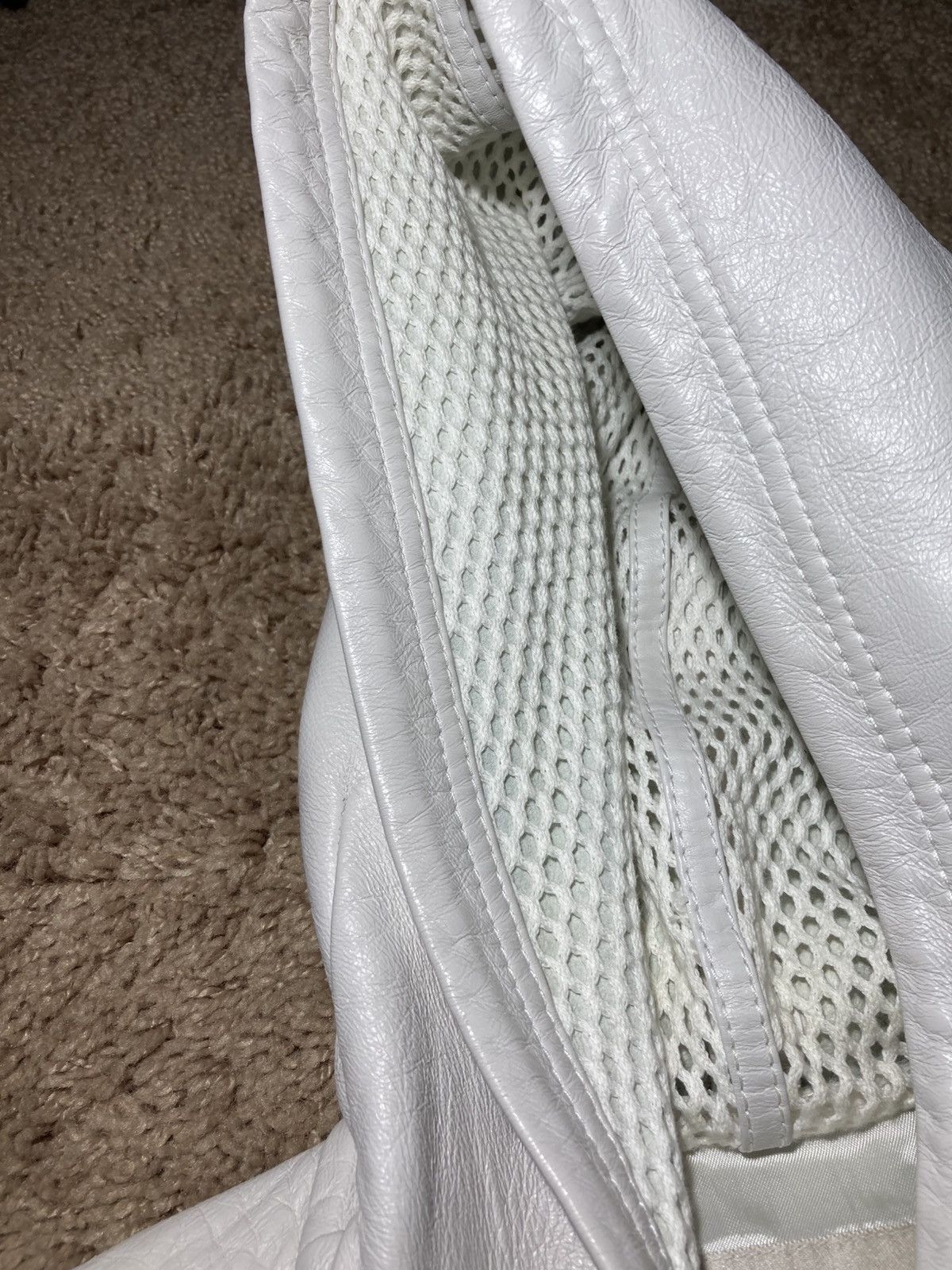 Celine SS22 Celine Leather Bonded Mesh Hooded Teddy Jacket 44 Hedi Size US XS / EU 42 / 0 - 6 Thumbnail
