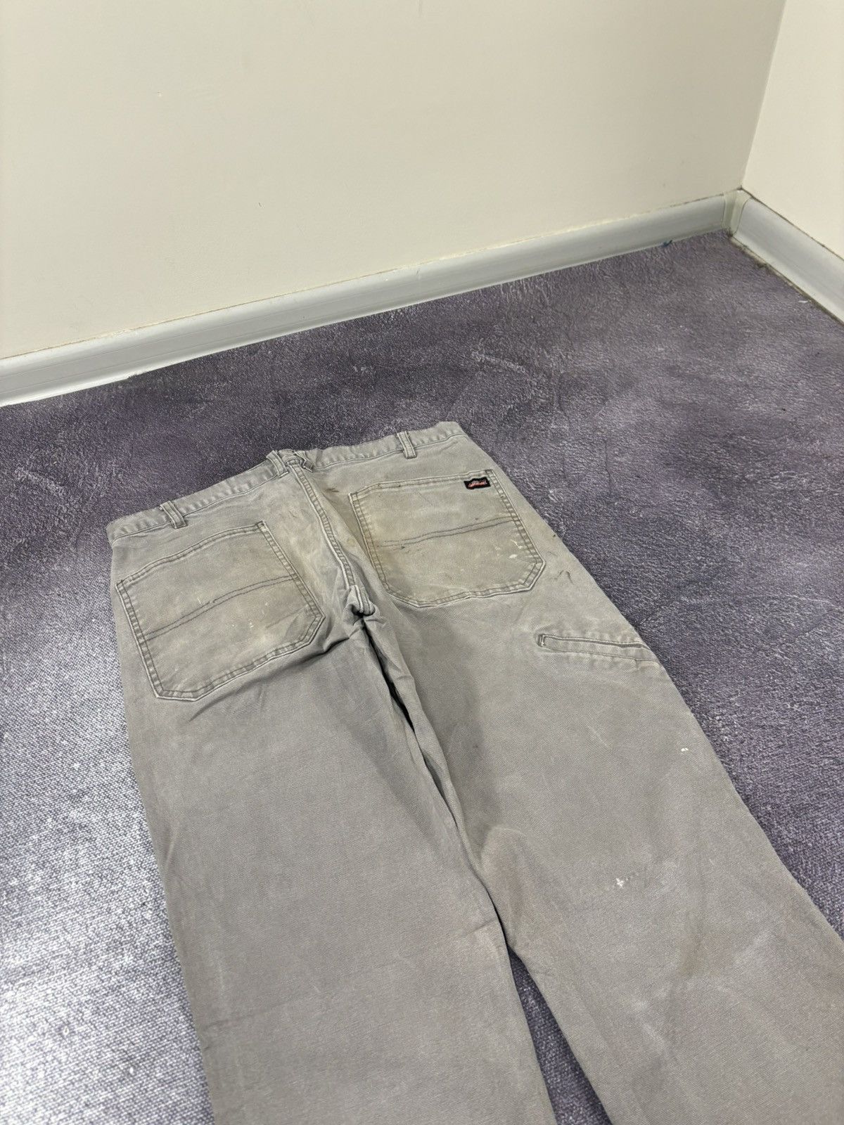 Dickies Vintage Dickies Distressed Denim Gray Hype Baggy Pants Jeans Size US 34 / EU 50 - 4 Thumbnail