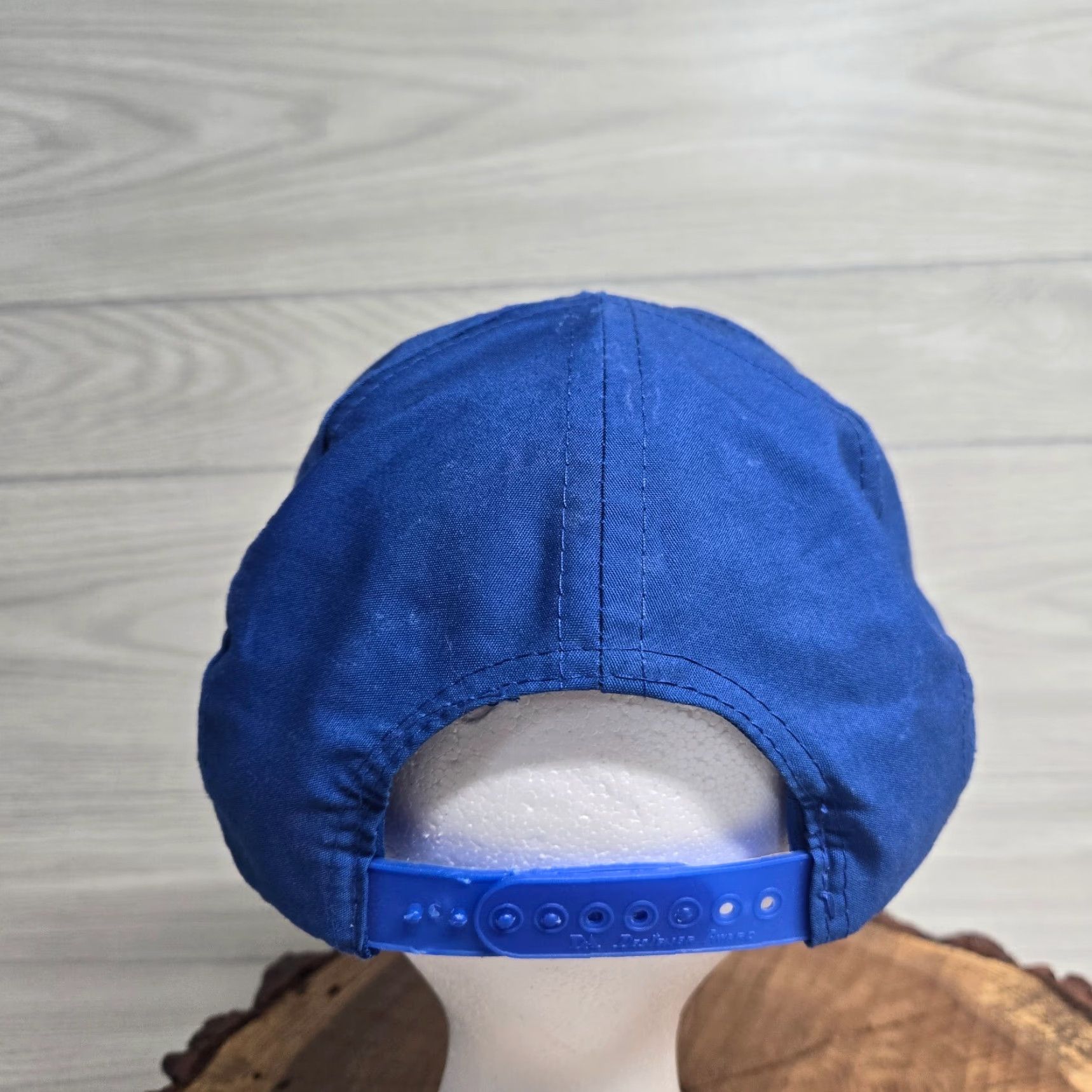Vintage VINTAGE 1980s Made in USA Roanoke VA WDBJ 7 Trucker Hat Cap Adjustable Blue Men Size ONE SIZE - 3 Thumbnail