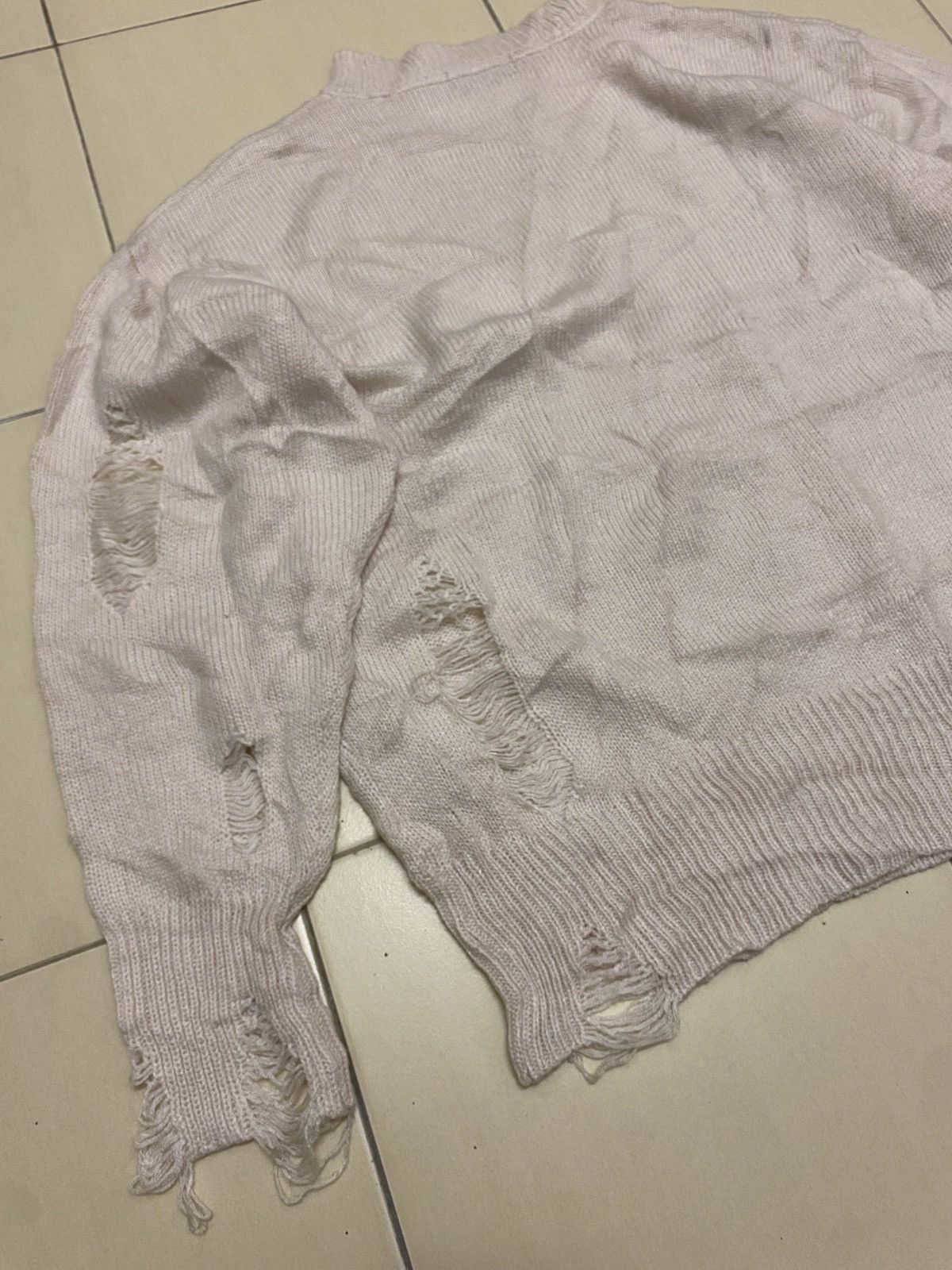 Japanese Brand Dirally Distressed Knit Upper Body Bones Sweater Size M / US 6-8 / IT 42-44 - 7 Thumbnail
