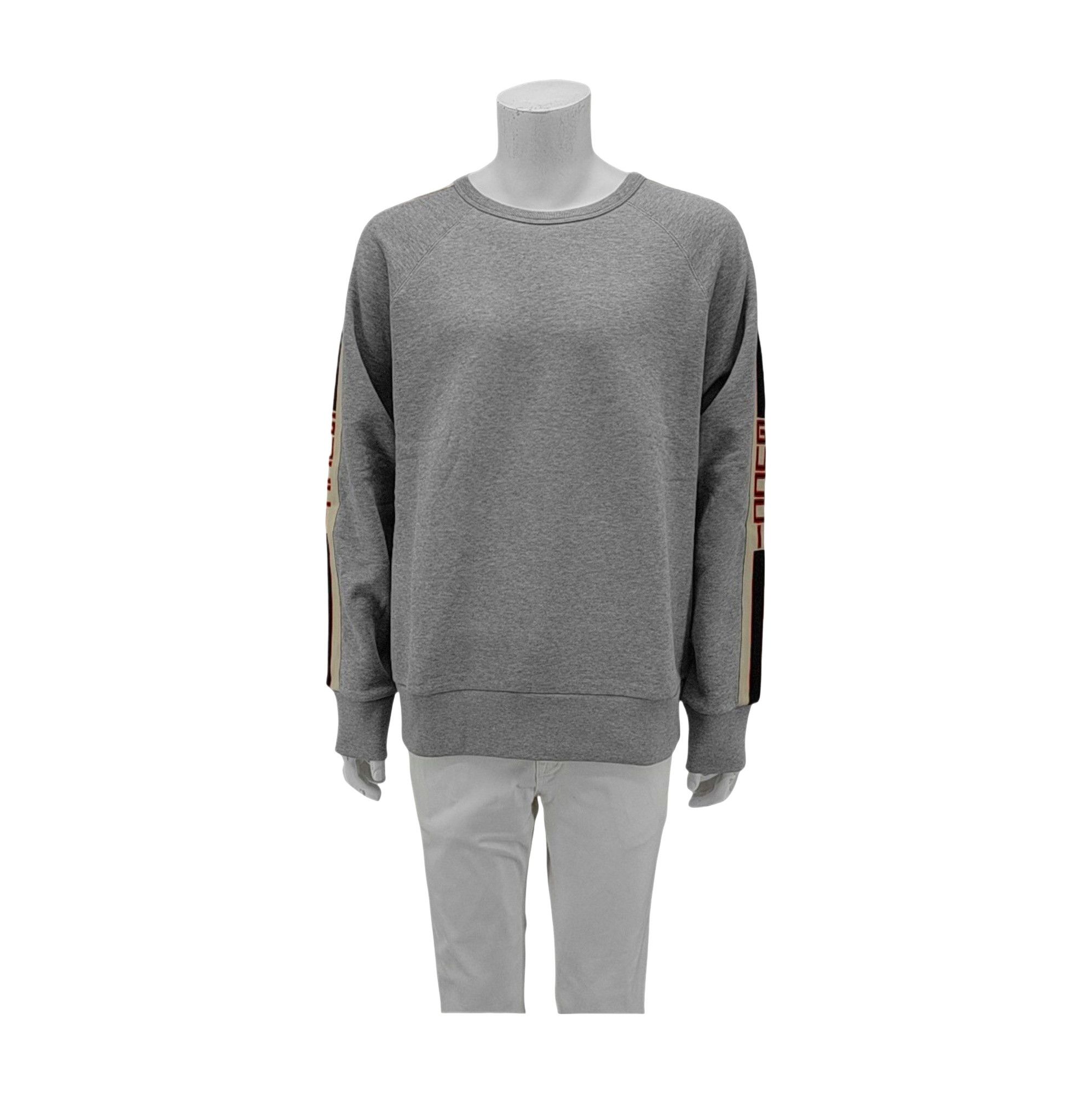 Gucci Gucci Web Stripe Cotton Sweatshirt Size L Size US L / EU 52-54 / 3 - 1 Thumbnail