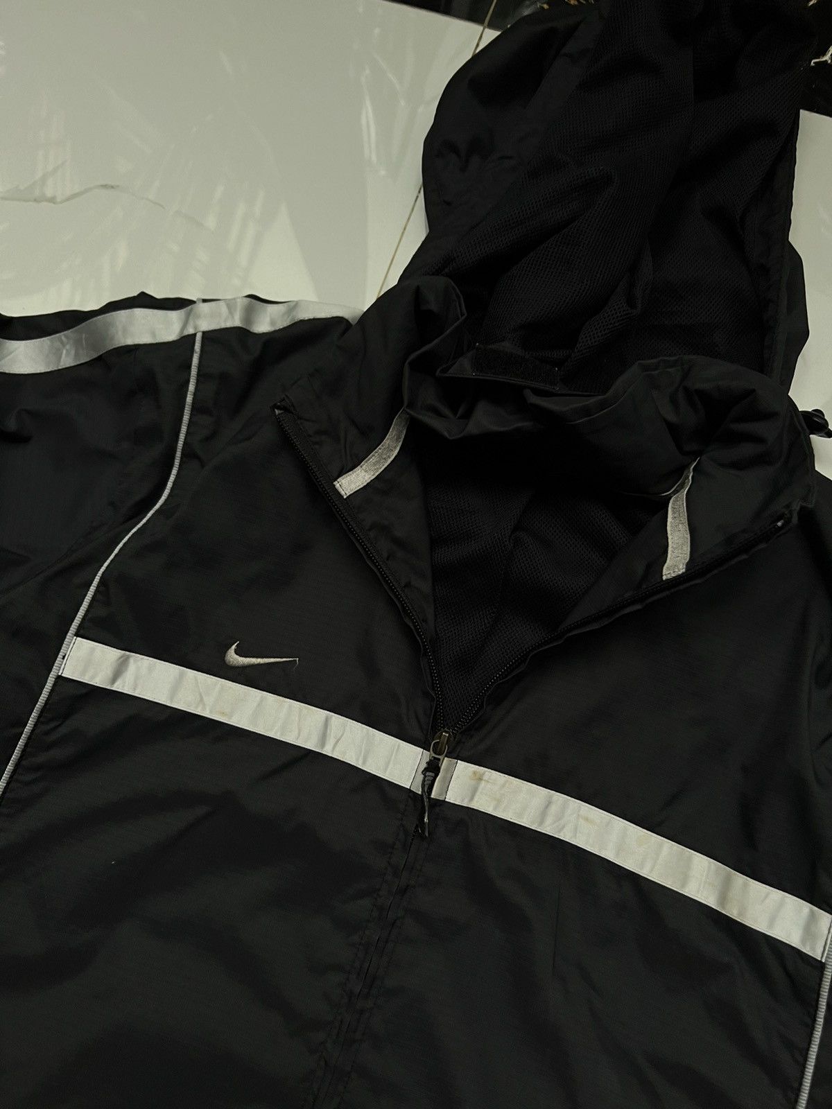 Nike × Vintage 90’s NIKE TEAM RETRO GORPCORE HOODED Y2K JACKET RARE Size US XL / EU 56 / 4 - 7 Thumbnail