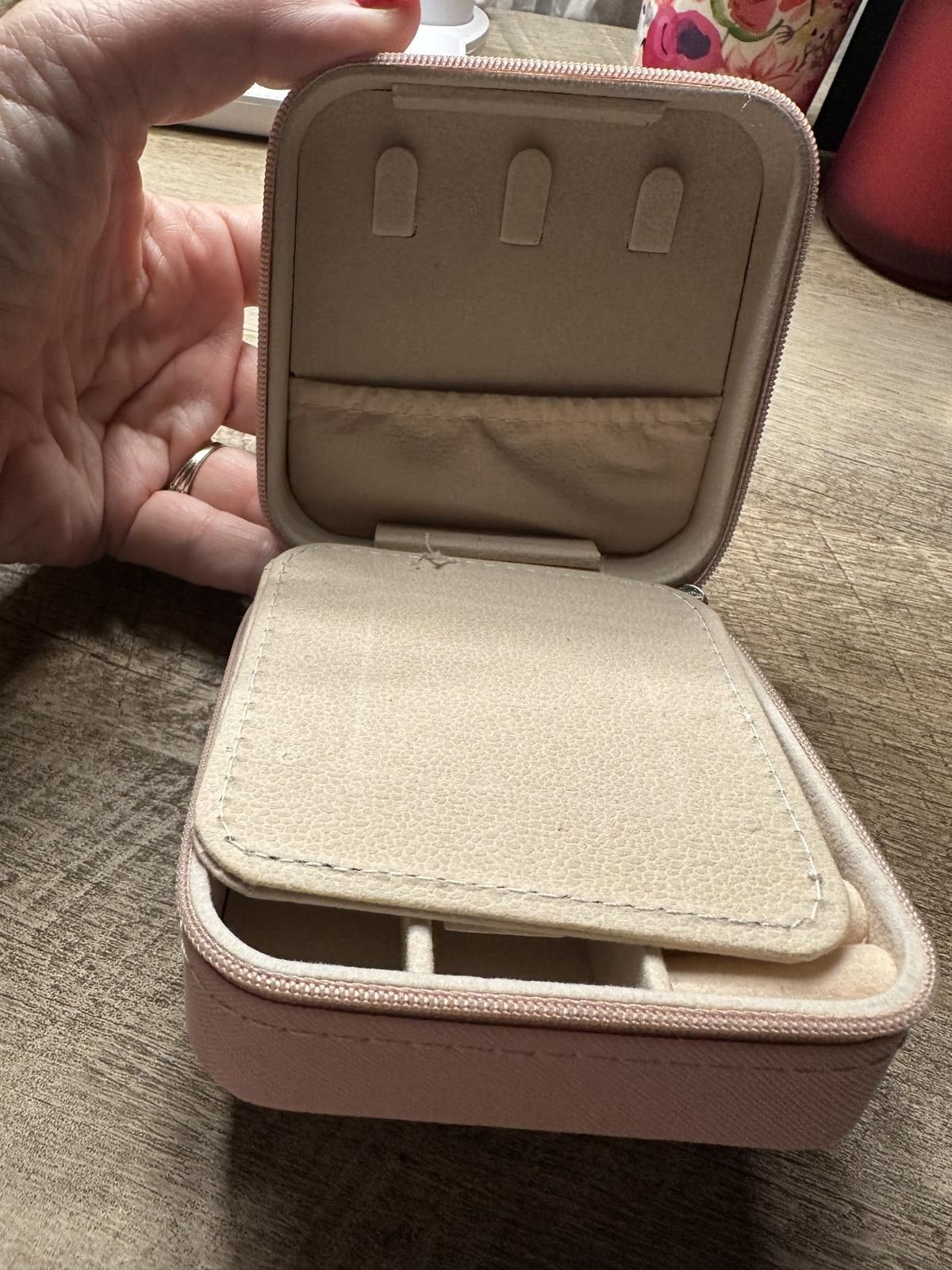 Unknown London Pink Jewelry Box with Mirror and Initial 'S' Size ONE SIZE - 1 Thumbnail