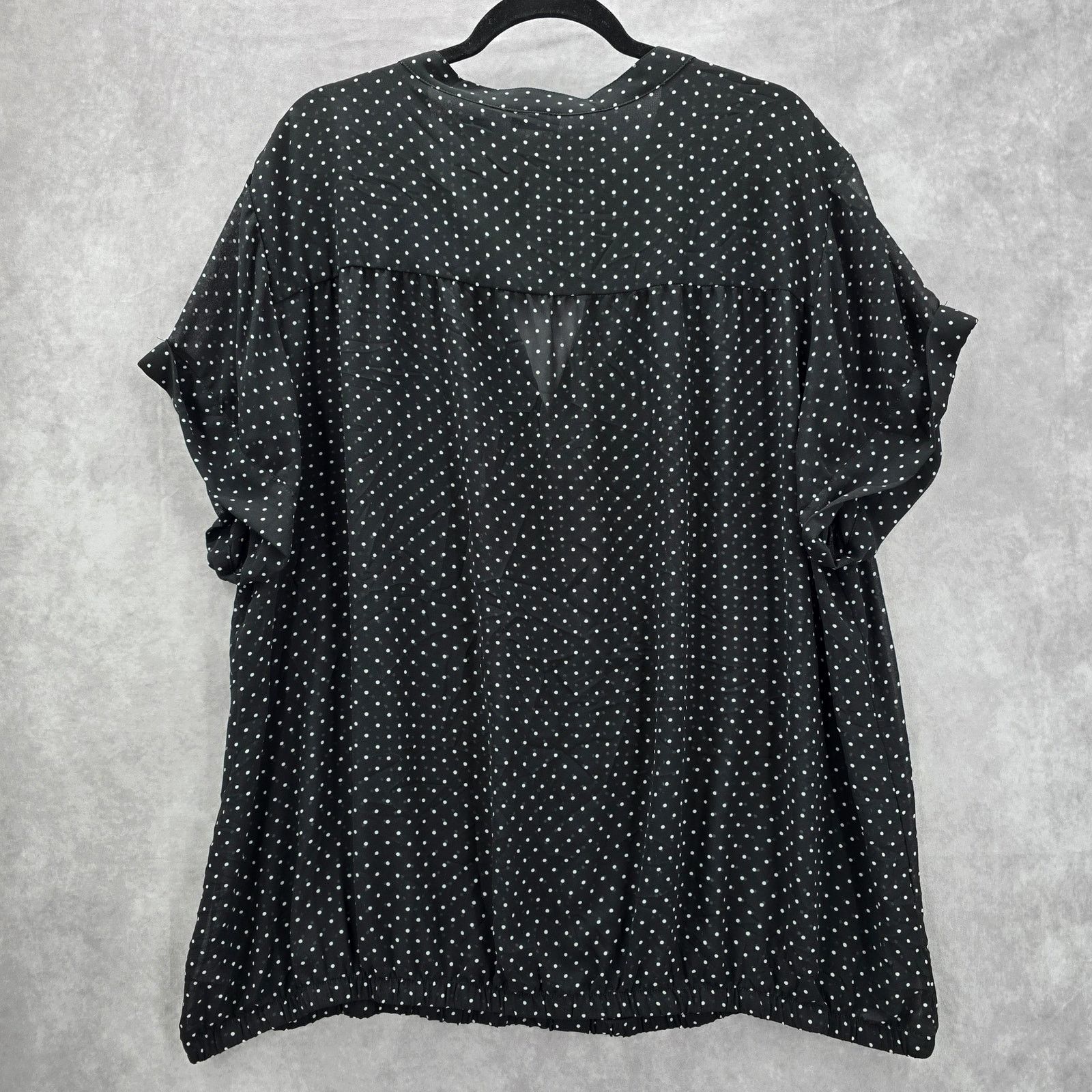 Other Torrid Black Sheer Polka Dot Blouse Shirt Top Plus Size 3XL Size 3XL / US 20-22 - 2 Thumbnail