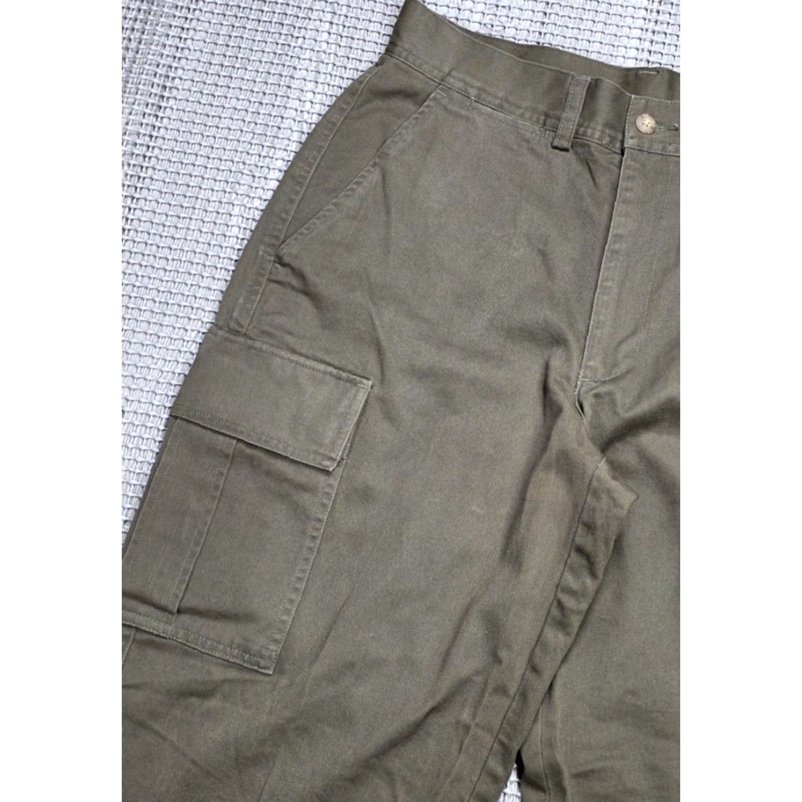 Brooks Brothers VINTAGE Brooks Brothers Pants Men 30X30 Cargo Baggy Cotton Canvas 90s Green Size US 30 / EU 46 - 5 Thumbnail