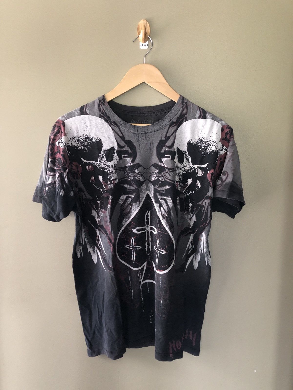 Affliction × Tapout 🔥CRZY Y2K Affliction TYpe tee double sided Size US M / EU 48-50 / 2 - 3 Thumbnail