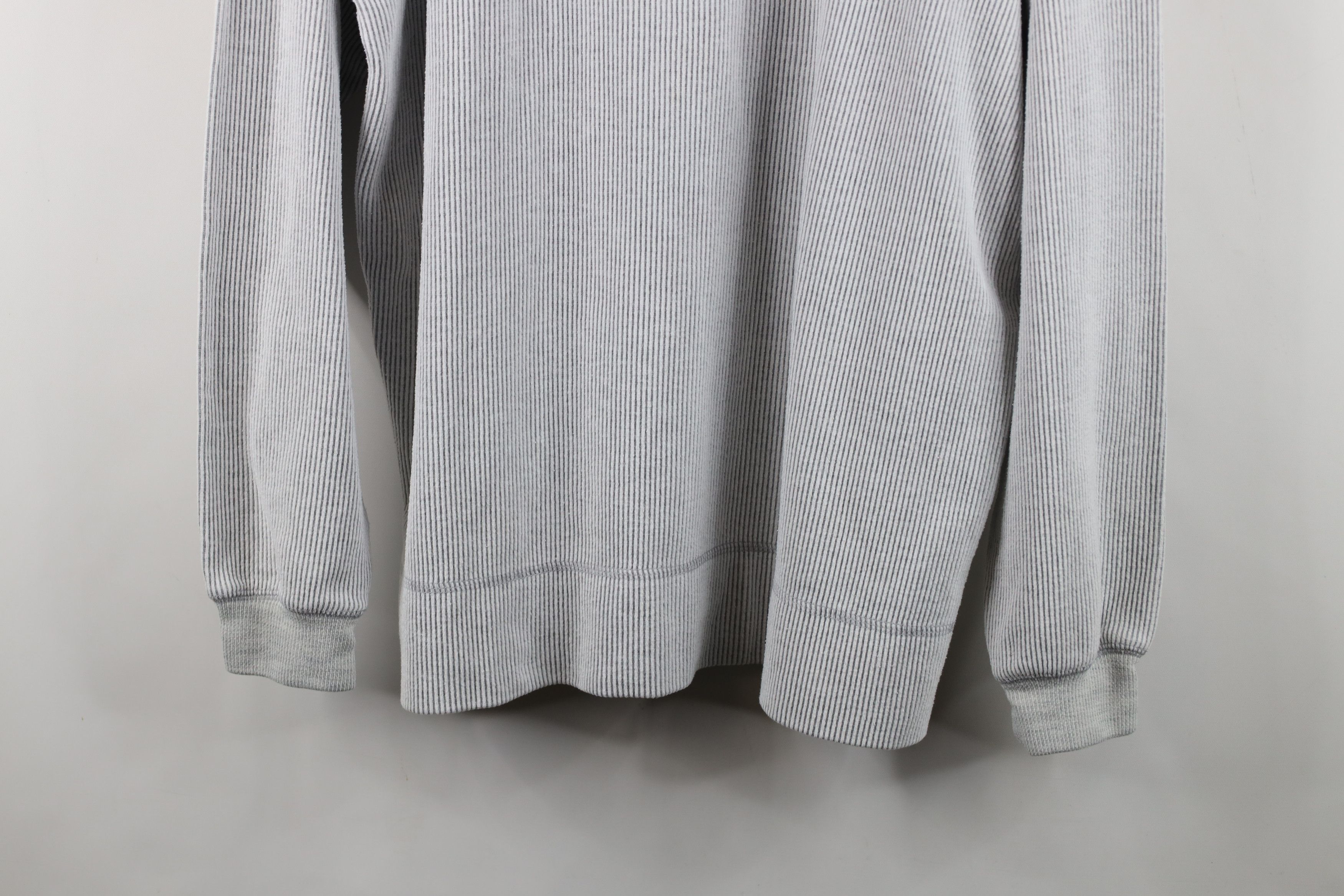 Vintage Vintage 90s State University Ribbed Knit Sweatshirt Gray Size US L / EU 52-54 / 3 - 3 Thumbnail
