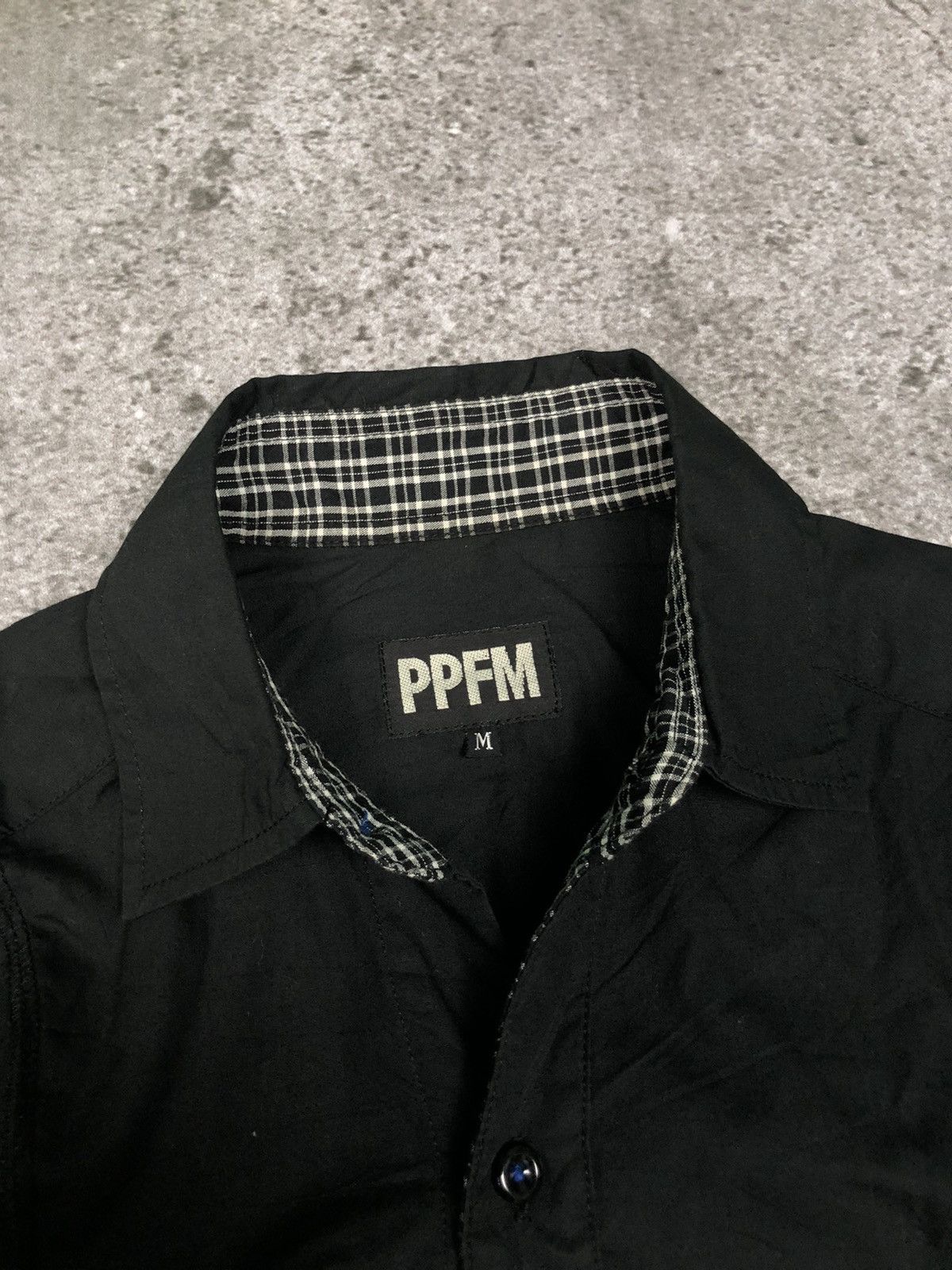 PPFM Asymmetric Black Shirt