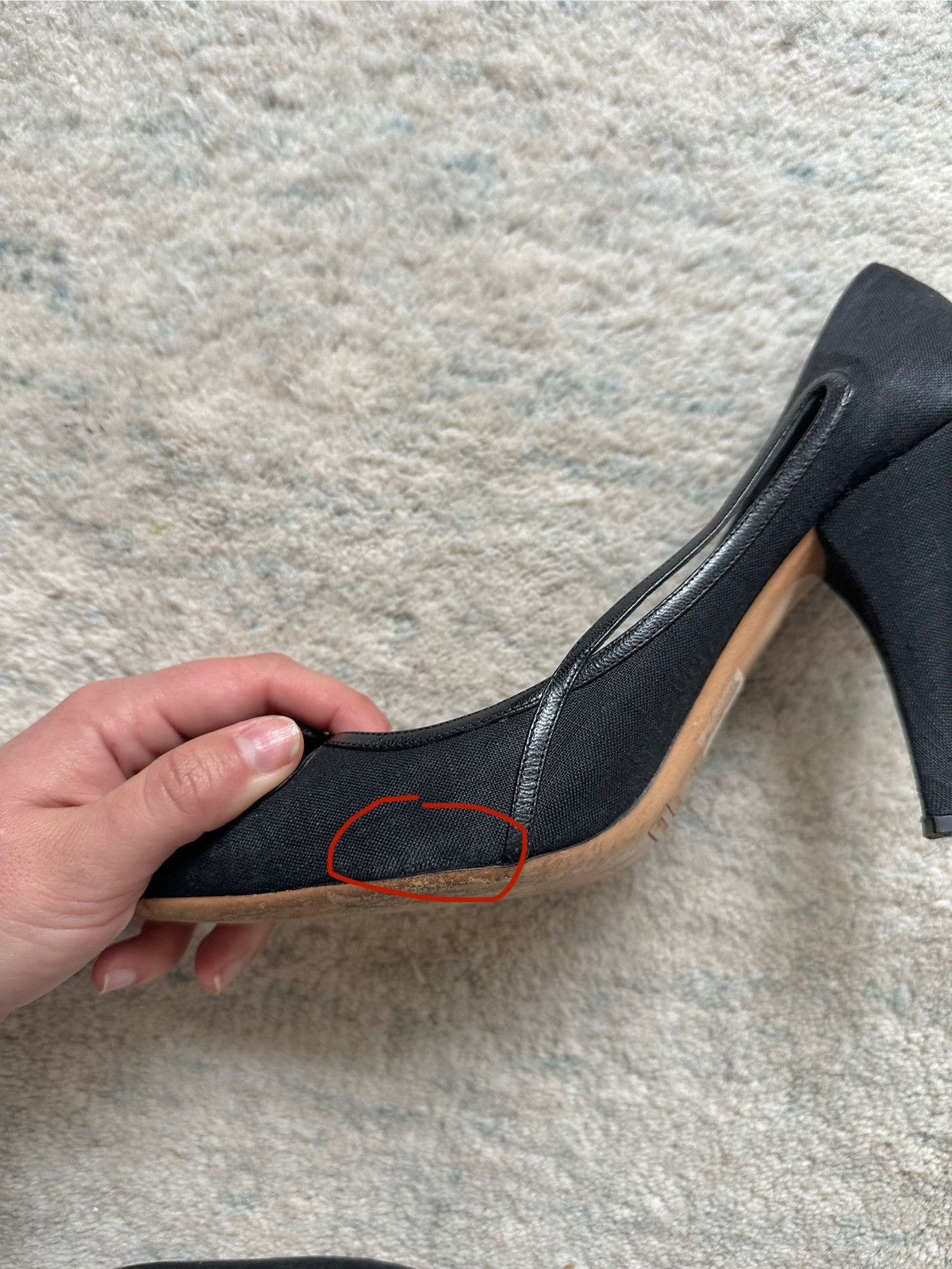 Marc Jacobs Vintage 90s Marc Jacobs Heels Cut Out Black Pump Bow Size US 9 / IT 39 - 10 Thumbnail