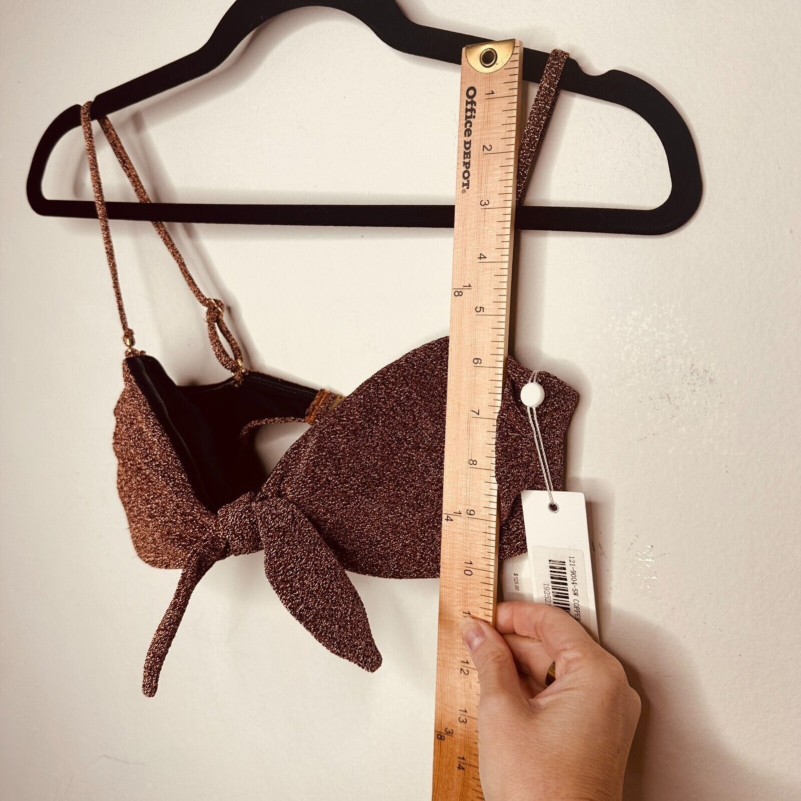 Jonathan Simkhai NWT Johathan Simkhai Katrine Copper Bikini Tie-Front XS Size XS / US 0-2 / IT 36-38 - 11 Thumbnail