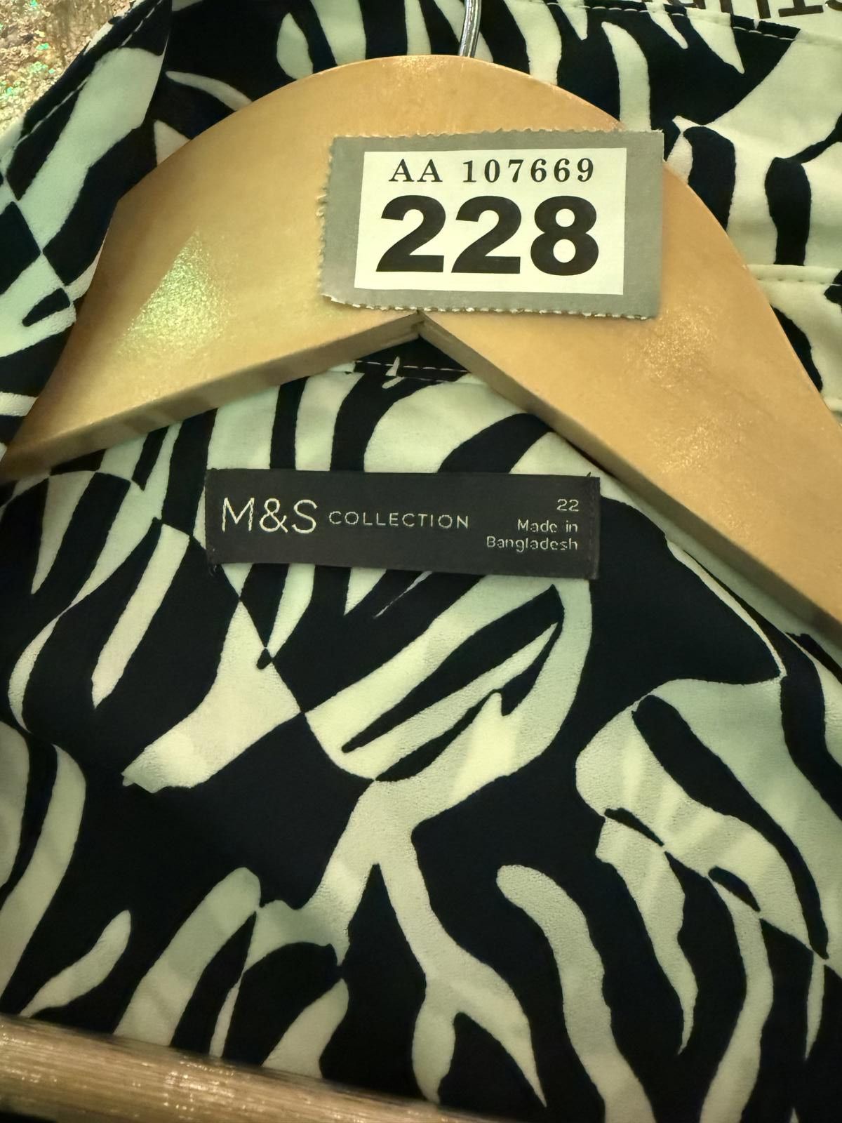 Other M&S Collection Women's Zebra Print Blouse Size 22 Size ONE SIZE - 2 Thumbnail