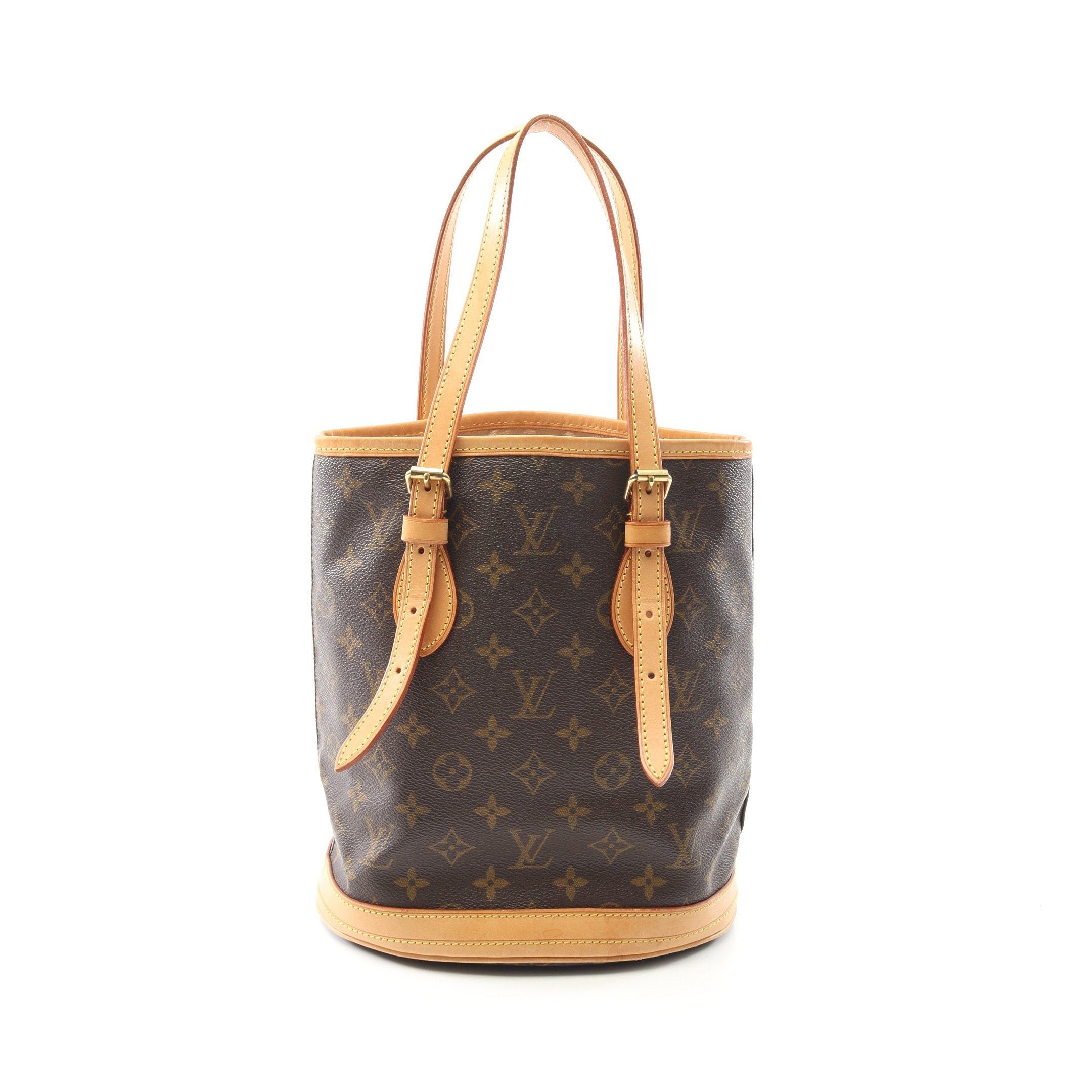 Louis Vuitton Louis Vuitton Bucket Pm Monogram Handbag Leather Brown Size ONE SIZE - 1 Thumbnail