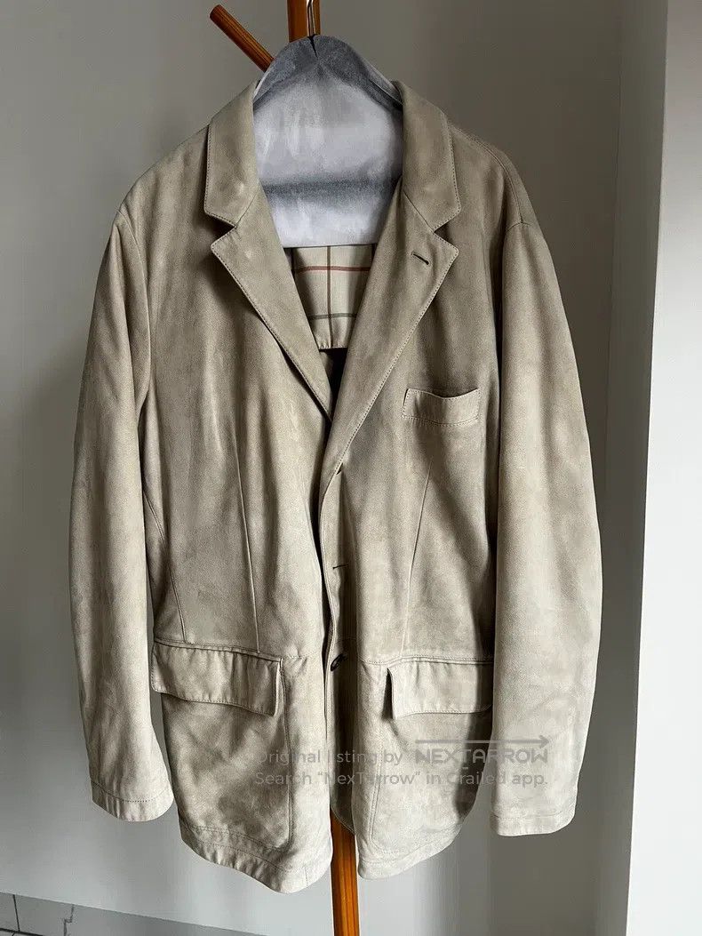 Loro Piana Loro Piana Kidskin Beige Grey Long Trench Coat Size US XL / EU 56 / 4 - 1 Thumbnail