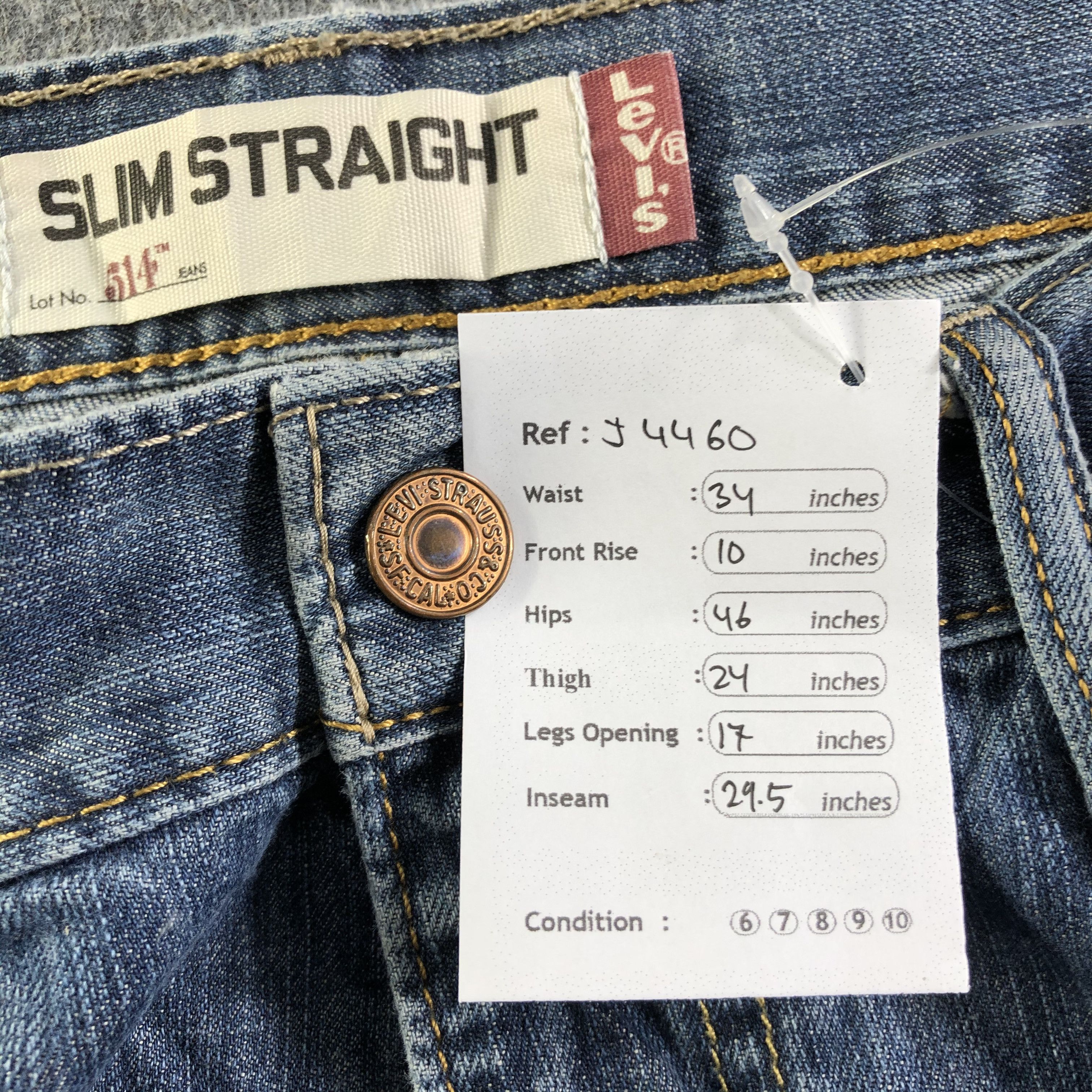 Levi's Vintage Levis 514 Jeans-J4460 Size US 34 / EU 50 - 13 Thumbnail