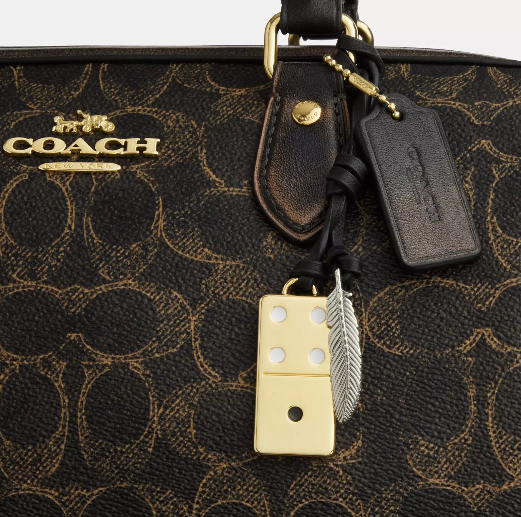 Coach Rowan Satchel Bag In Loved Signature Canvas CDY16 Size ONE SIZE - 18 Thumbnail
