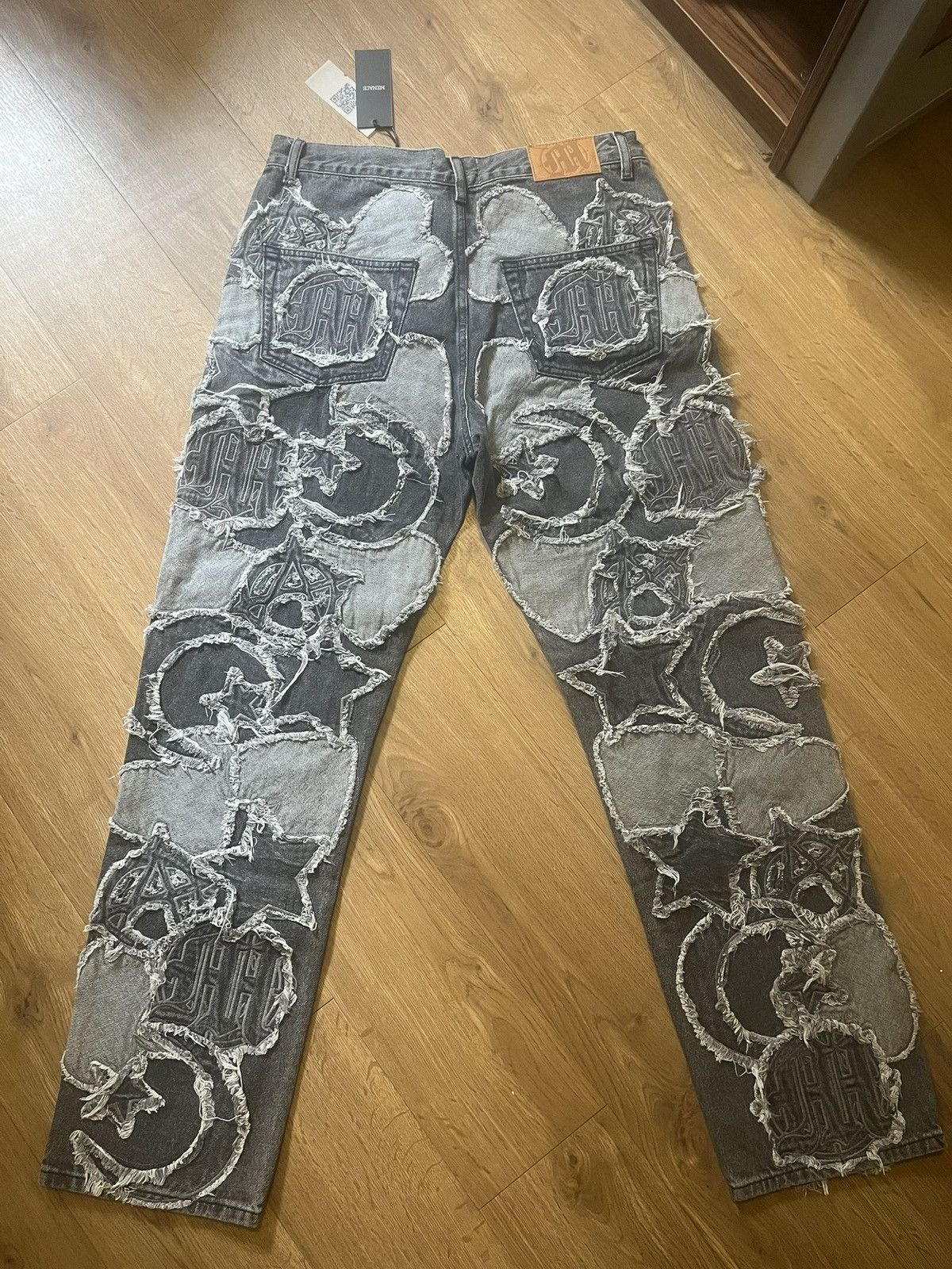 Menace Menace Los Angeles Iconography Denim Patchwork Jeans Size US 34 / EU 50 - 1 Thumbnail