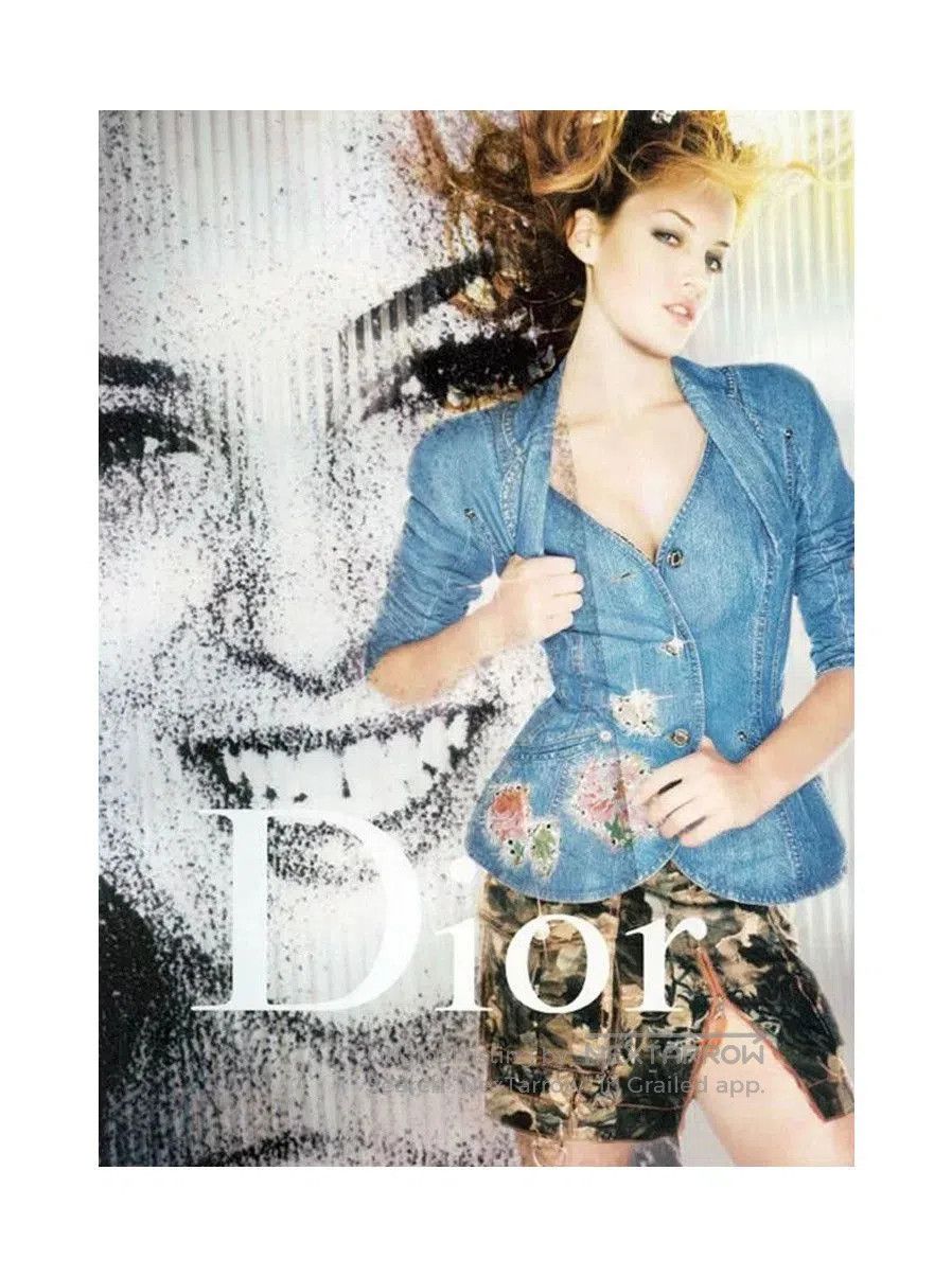 Dior Christian Dior 04ss Beaded Denim Blazer. Size M / US 6-8 / IT 42-44 - 1 Thumbnail