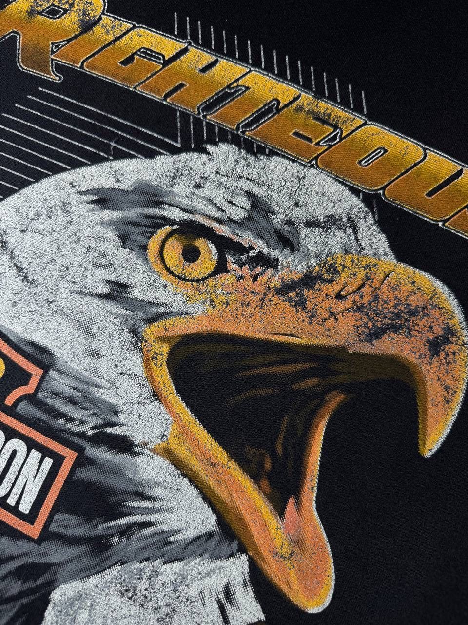 Harley Davidson Harley Davidson Eagle Print Vintage 80s Rare T-shirt Size US L / EU 52-54 / 3 - 5 Thumbnail